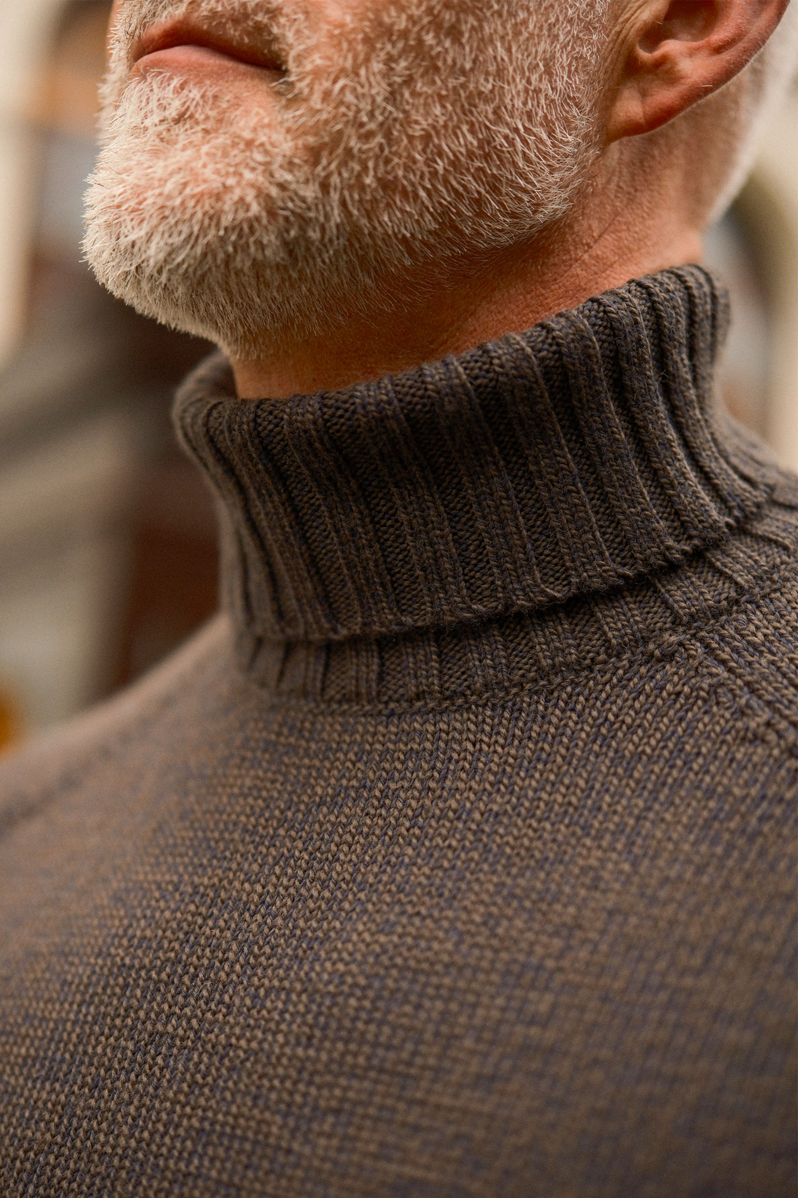 Mouline Turtleneck, Evening Blue - Bilde 5