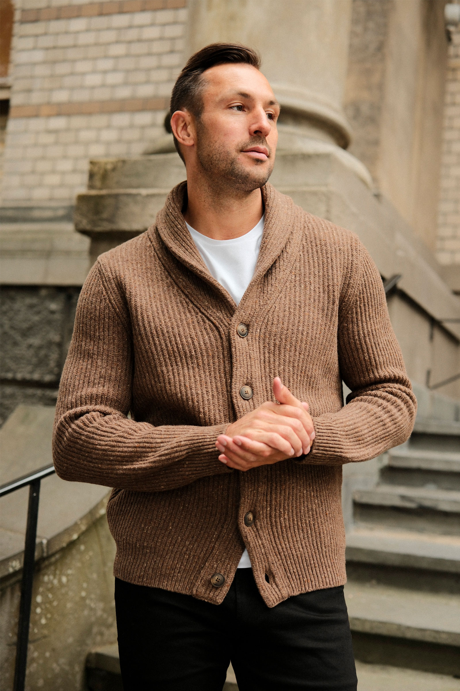 Cardigan, Brun - Bilde 2