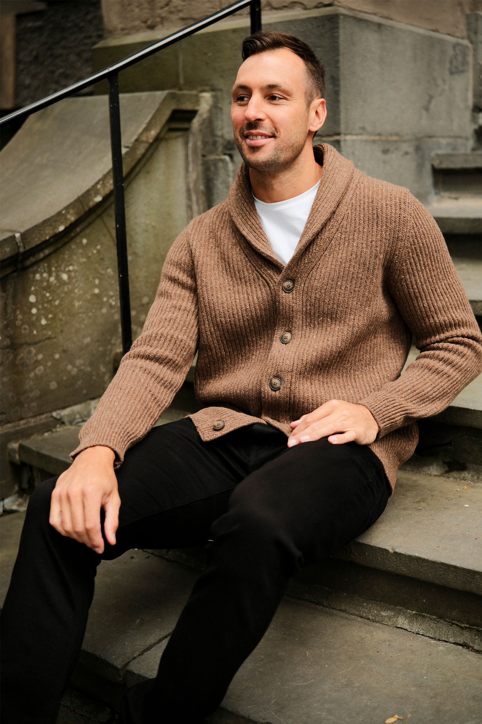 Cardigan, Brun - Bilde 4