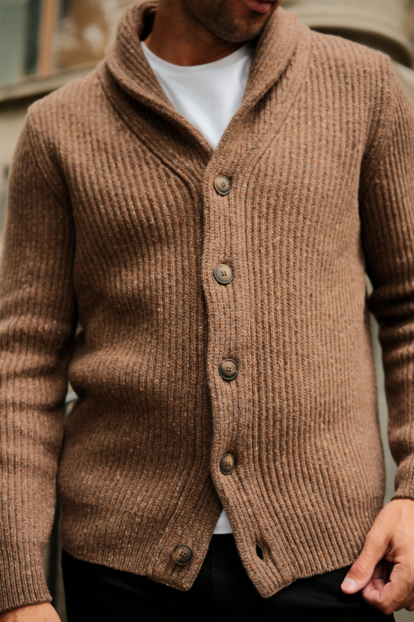Cardigan, Brun - Bilde 9