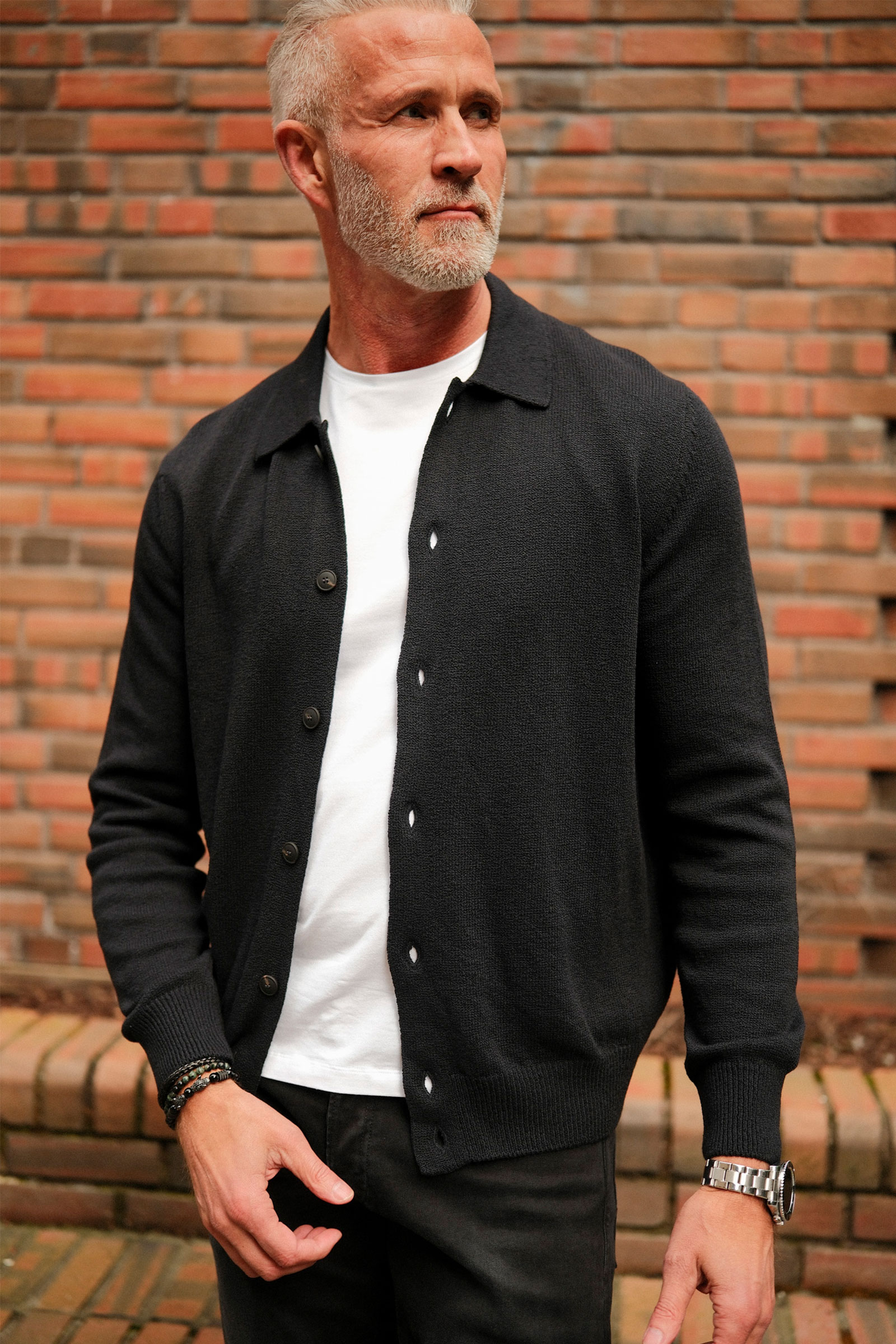 Cardigan, Mørk blå - Bilde 4