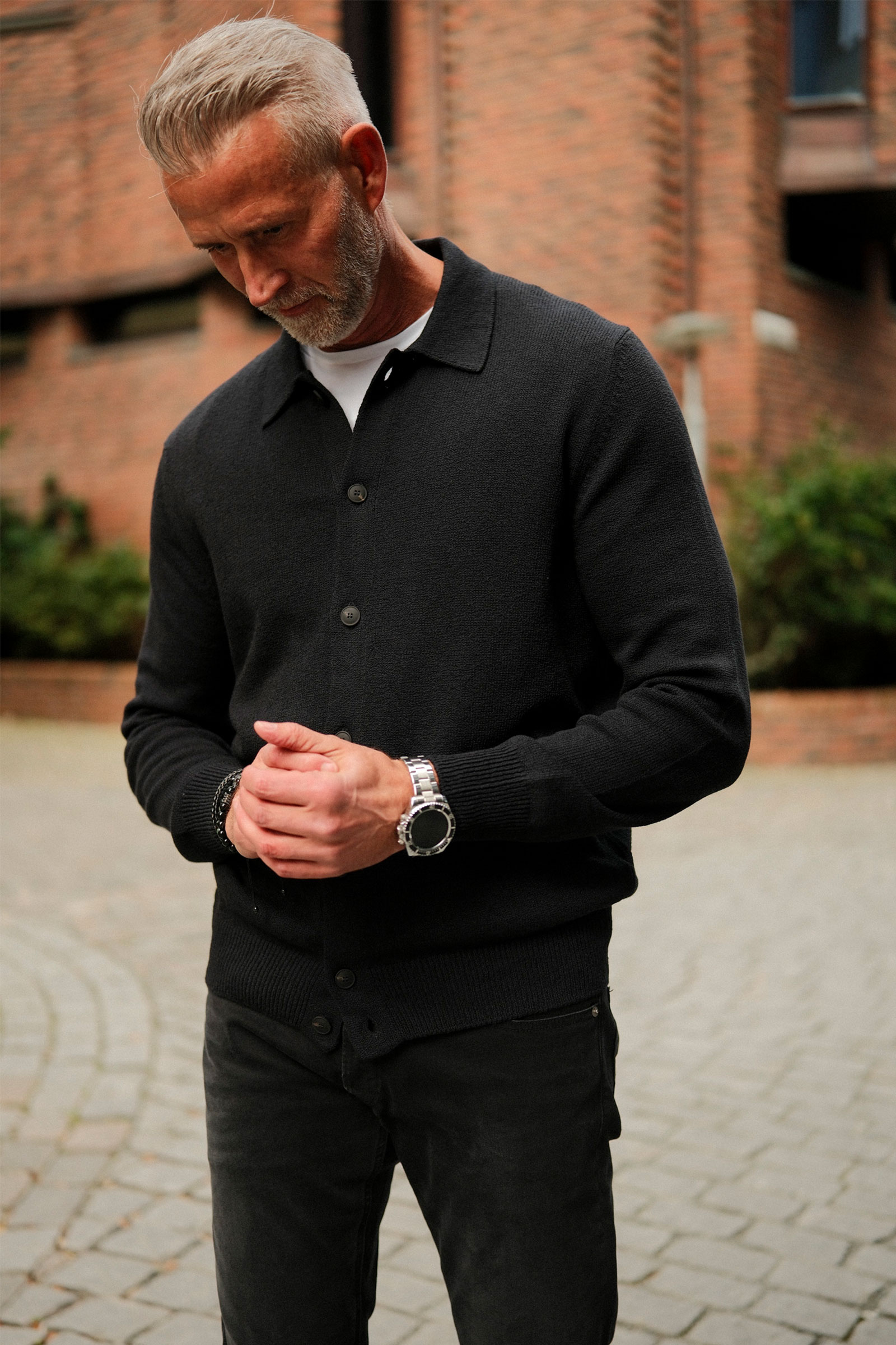Cardigan, Mørk blå - Bilde 3