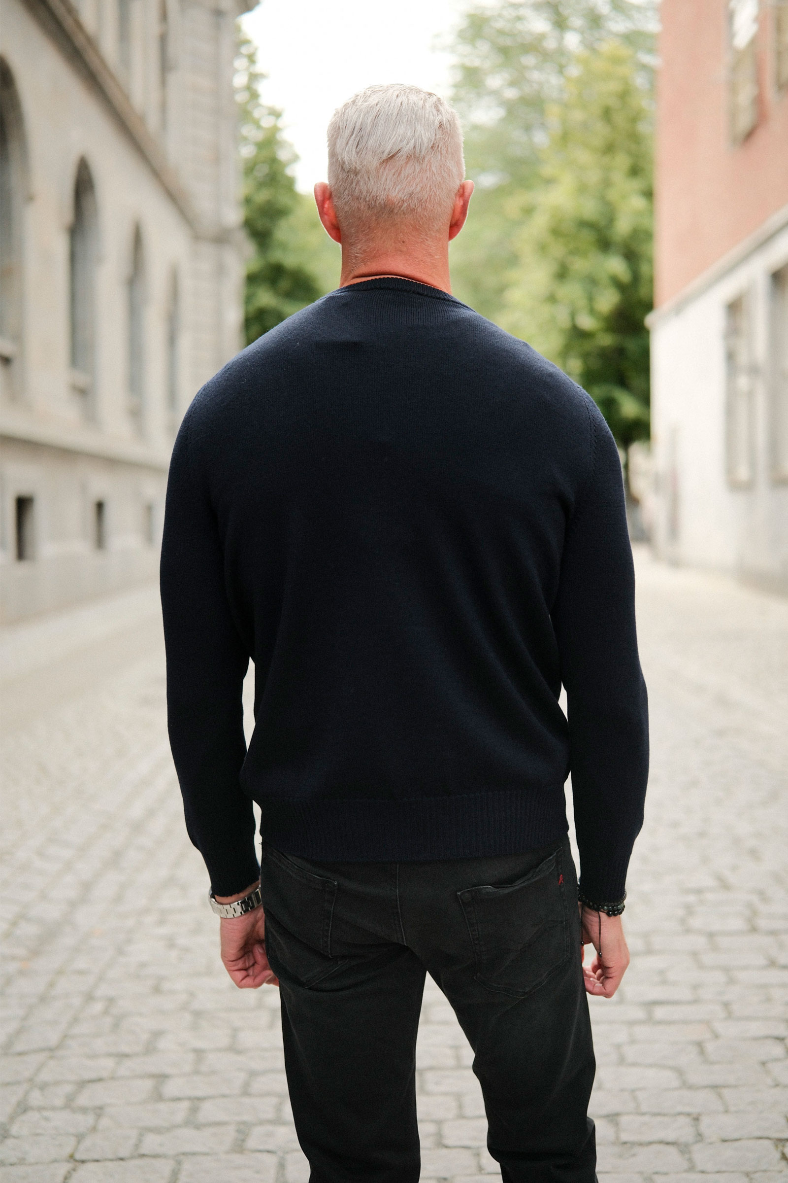 Merino Crew Neck, Blue Navy - Bilde 4