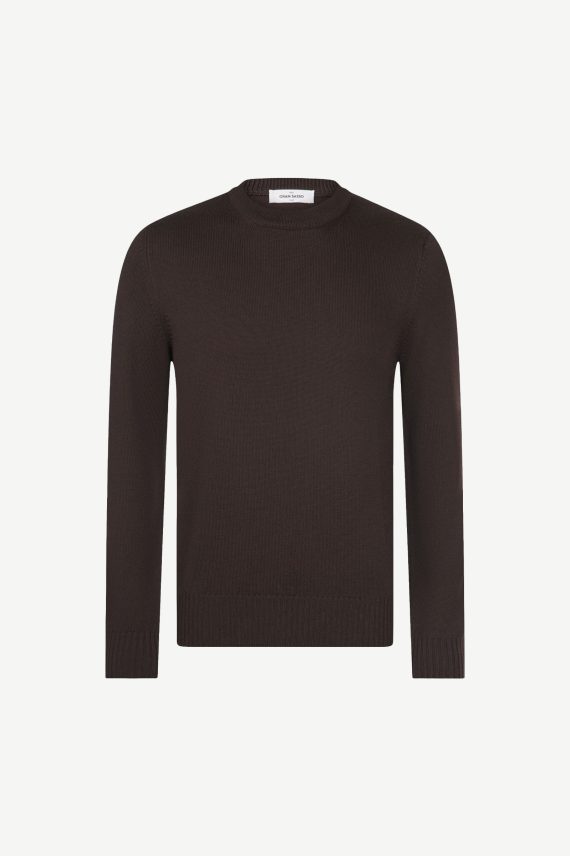 Merino Crew Neck, Brown