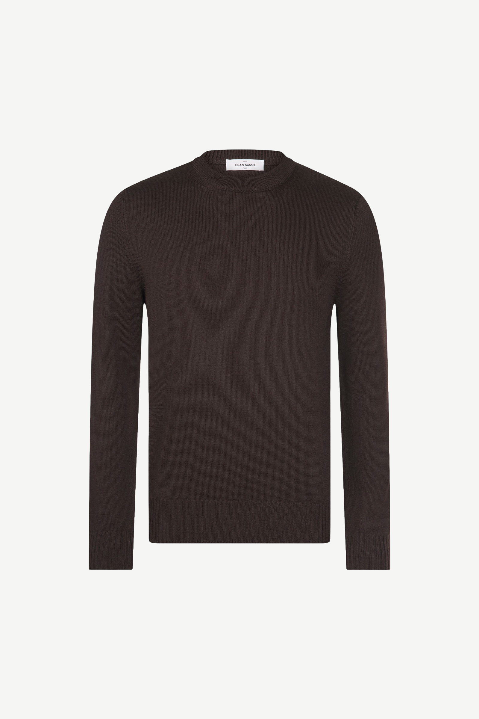 Merino Crew Neck, Brown