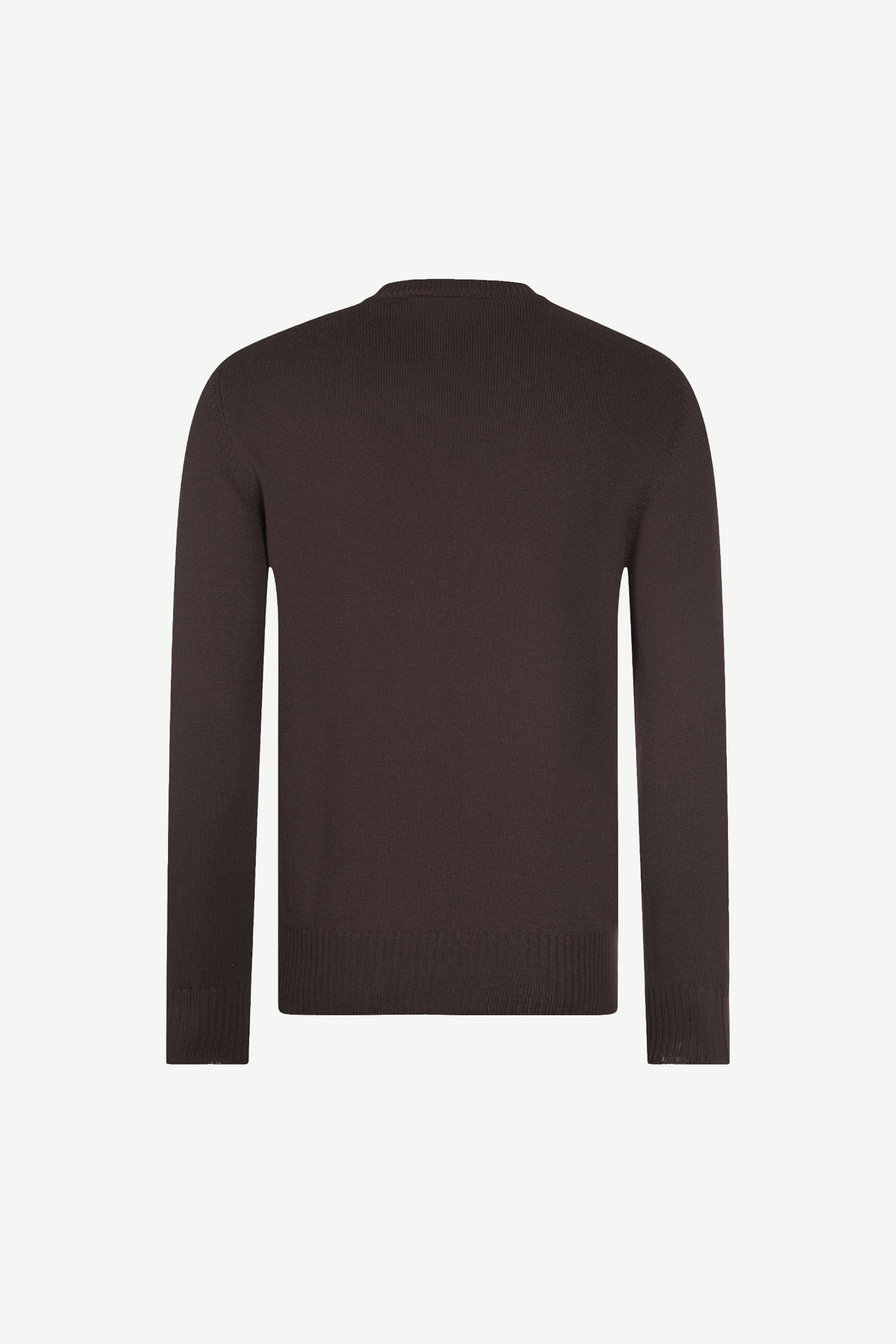 Merino Crew Neck, Brown - Bilde 2
