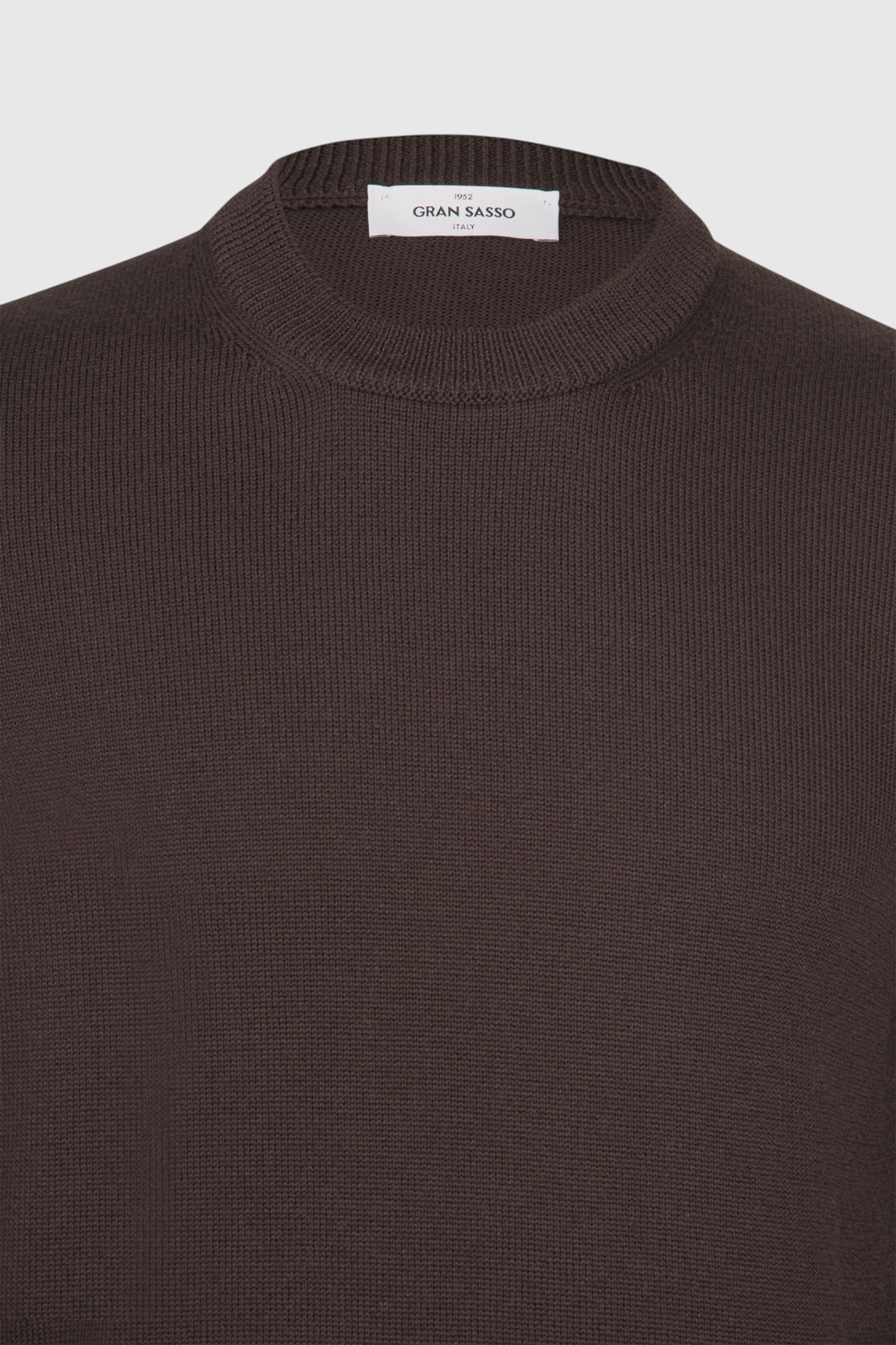 Merino Crew Neck, Brown - Bilde 3