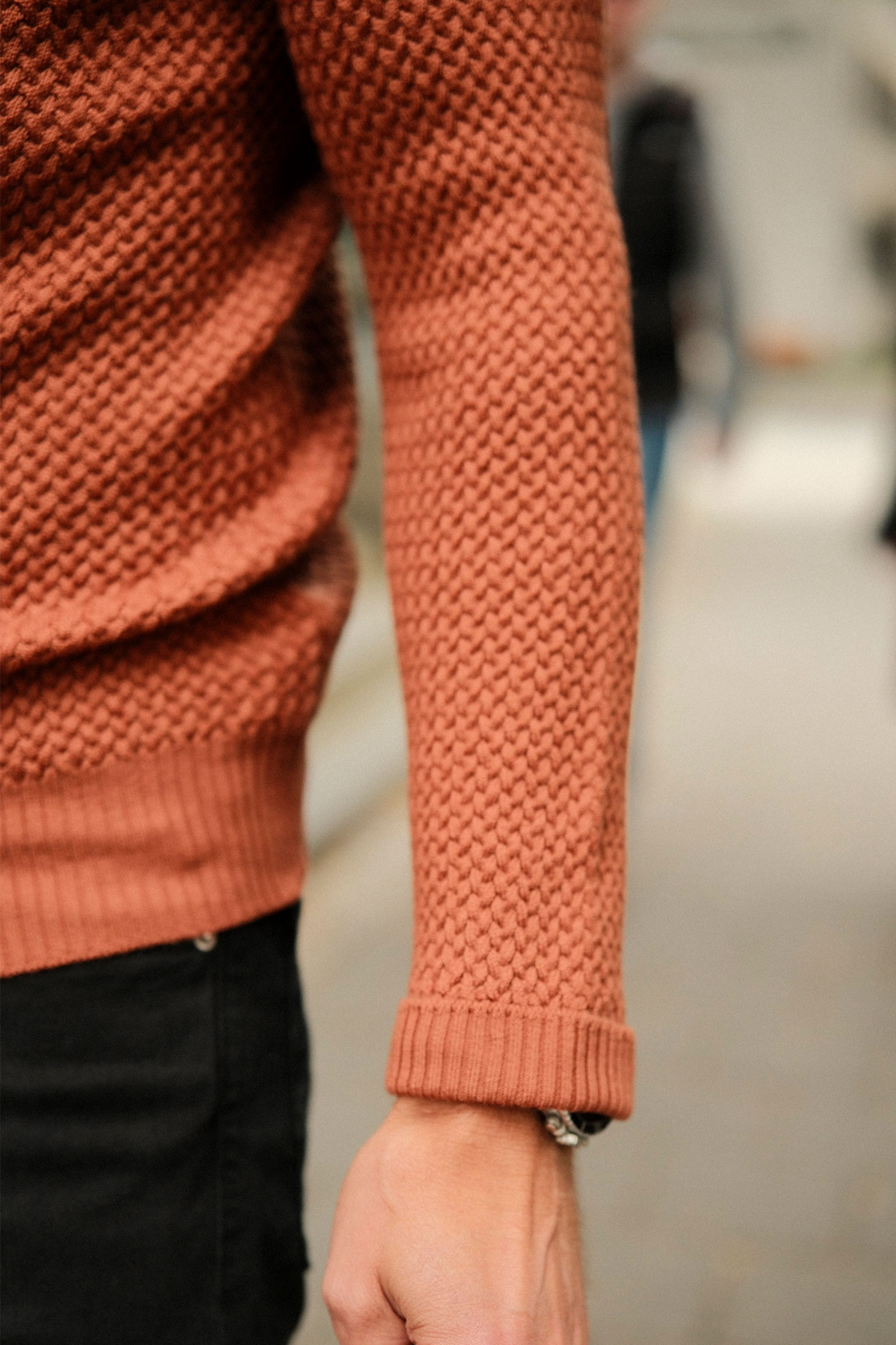 Micro Cable Turtleneck, Red - Bilde 5