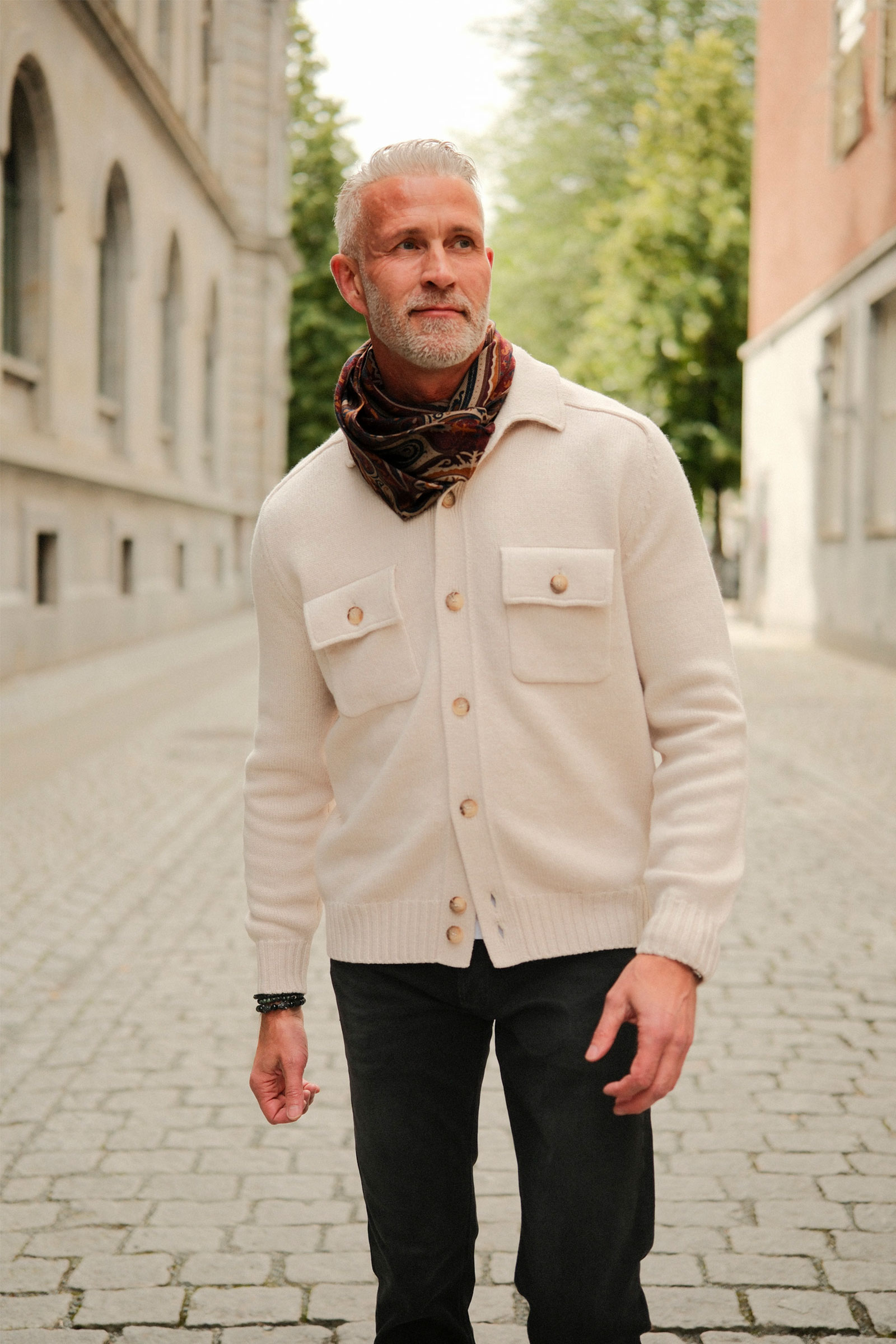 Patch Pockets Super Geelong Jacket, Beige - Bilde 7