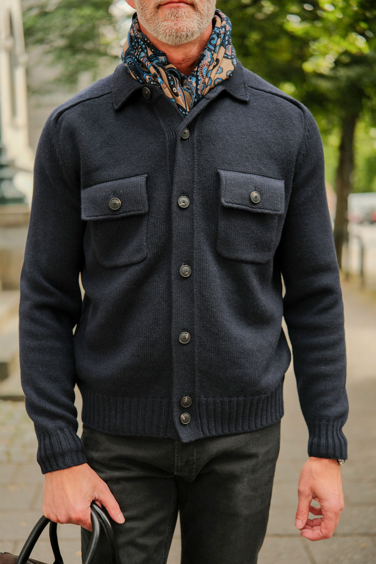 Patch Pockets Super Geelong Jacket, Blue Navy - Bilde 7