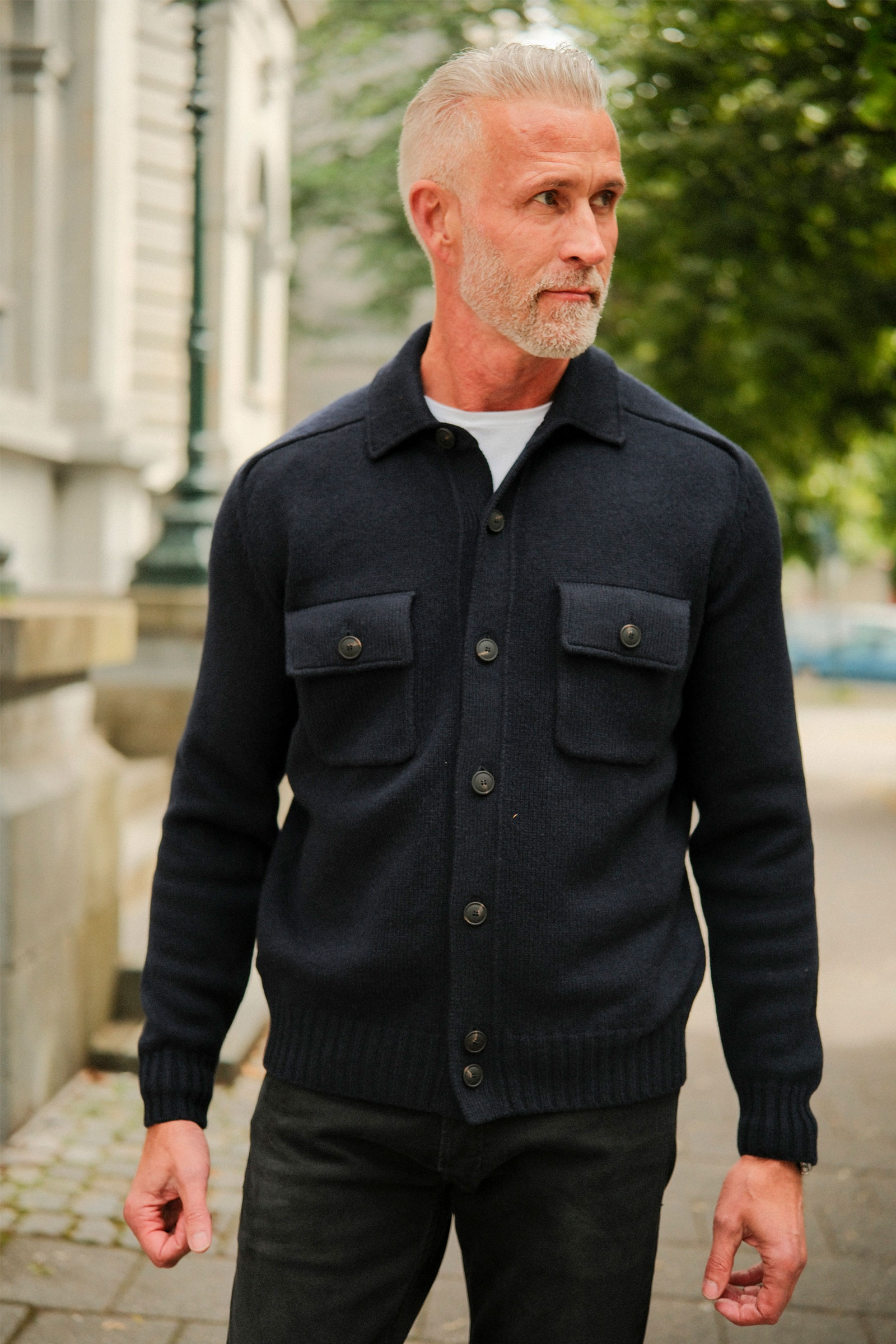 Patch Pockets Super Geelong Jacket, Blue Navy - Bilde 9