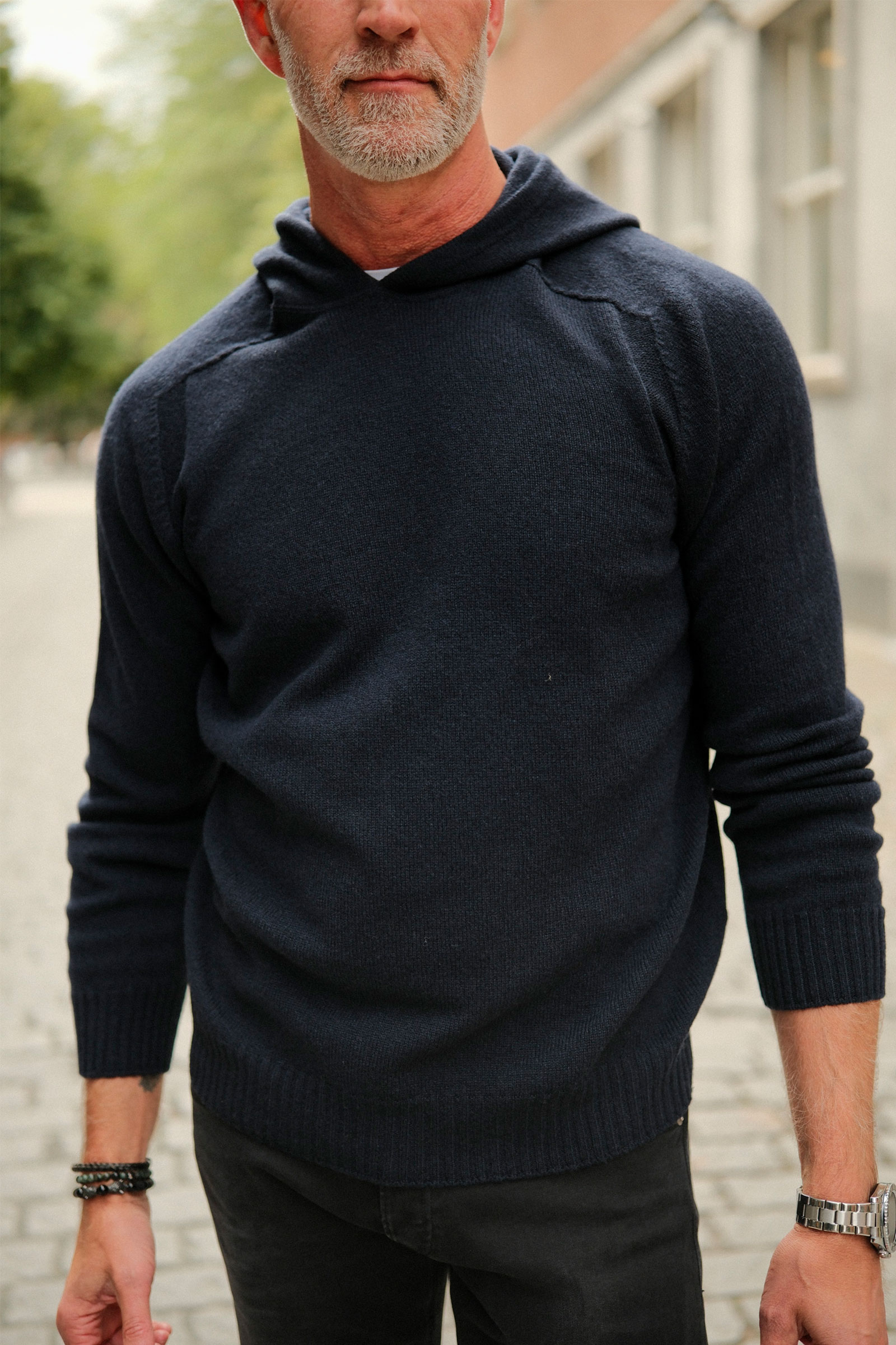 Super Geelong Knit Hoodie, Blue Navy - Bilde 5