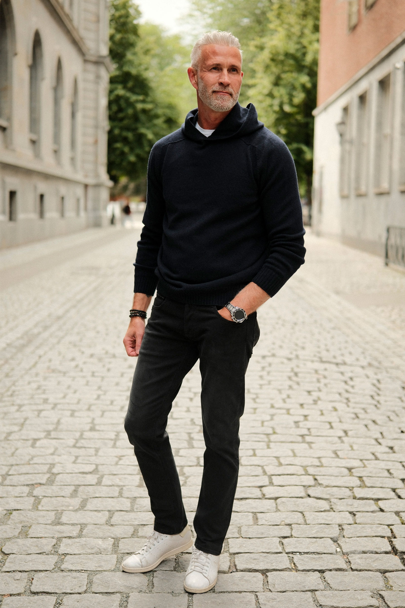 Super Geelong Knit Hoodie, Blue Navy - Bilde 6