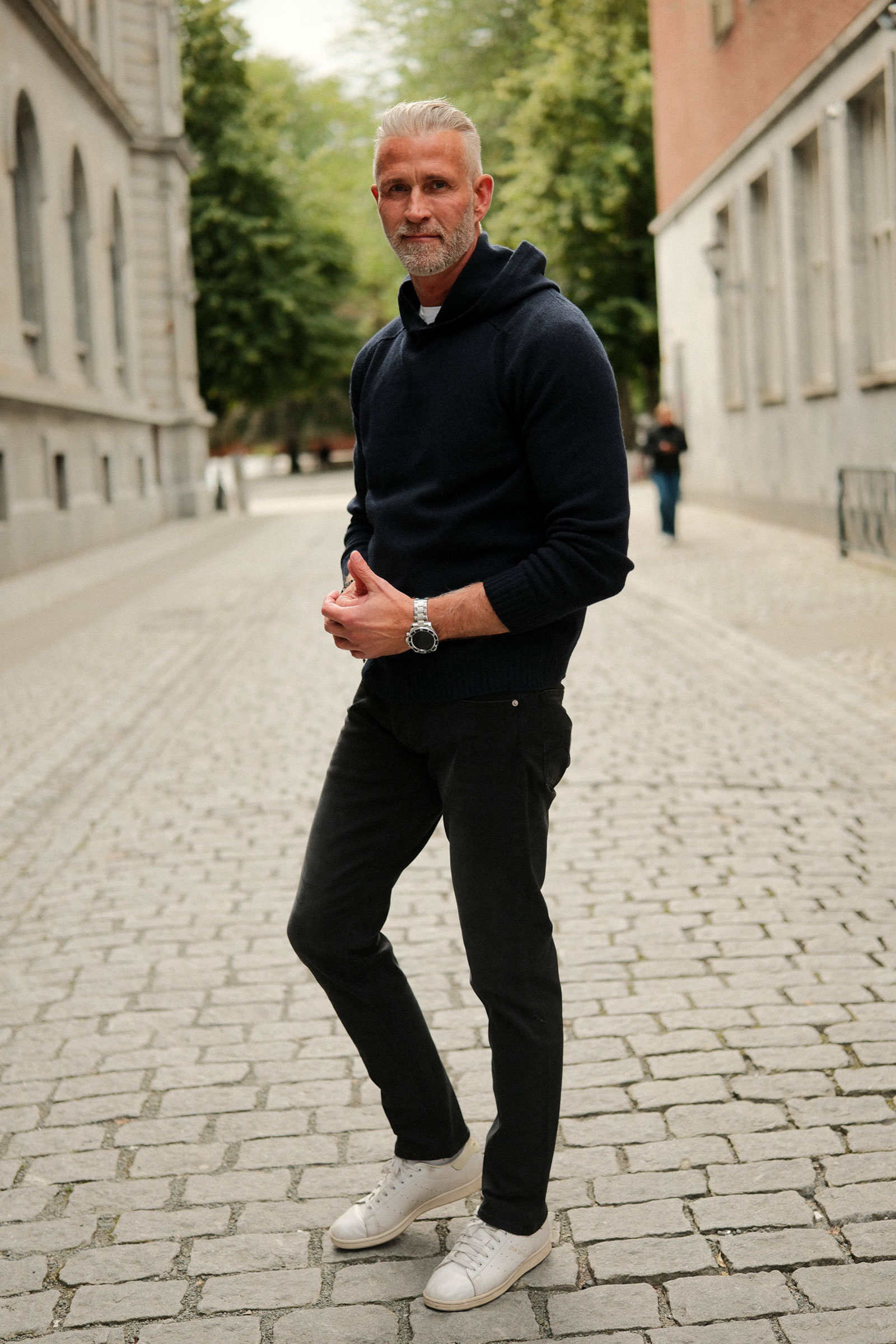 Super Geelong Knit Hoodie, Blue Navy - Bilde 7