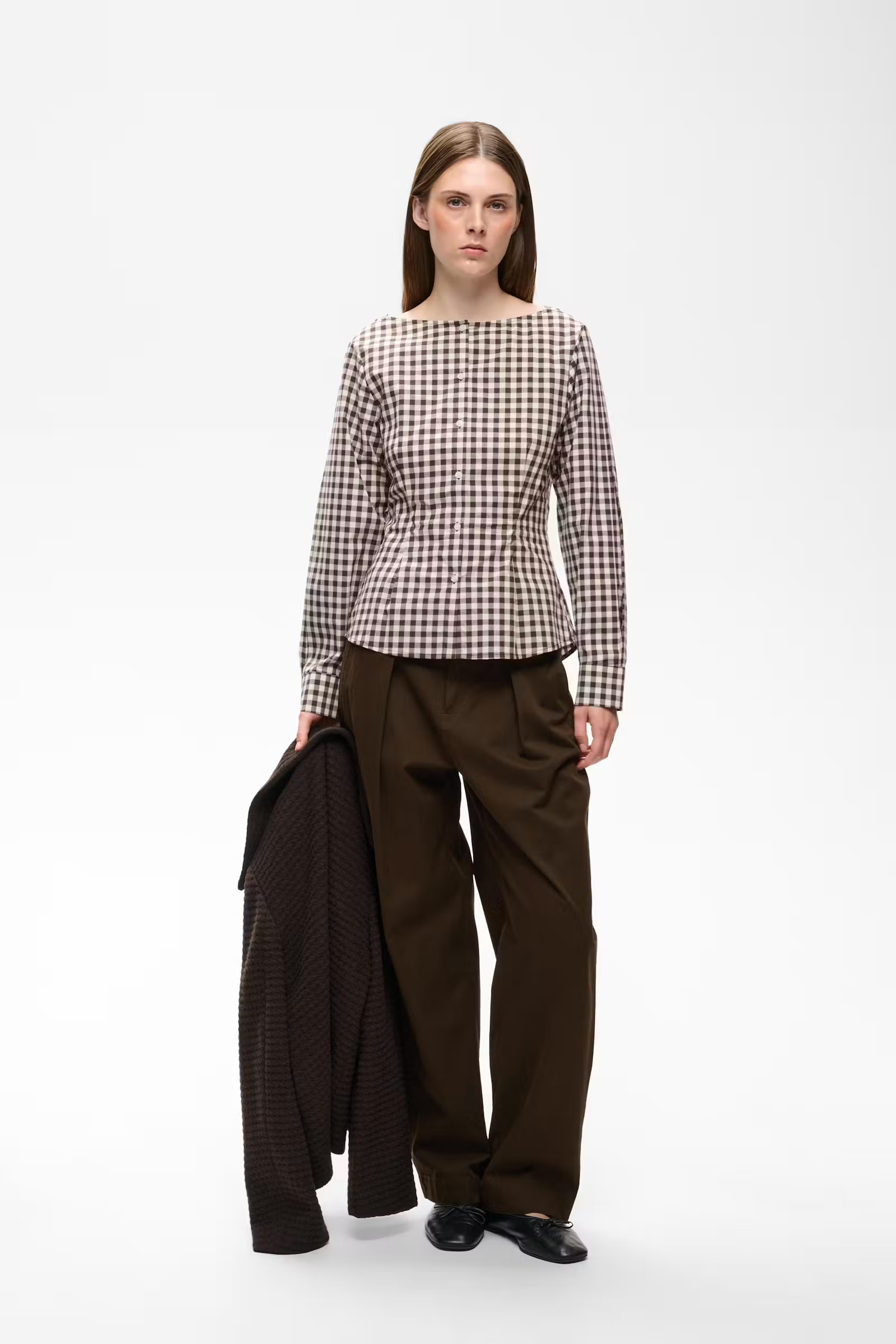 HaikoIW Tinikka Pants, Chocolate Brown - Bilde 4