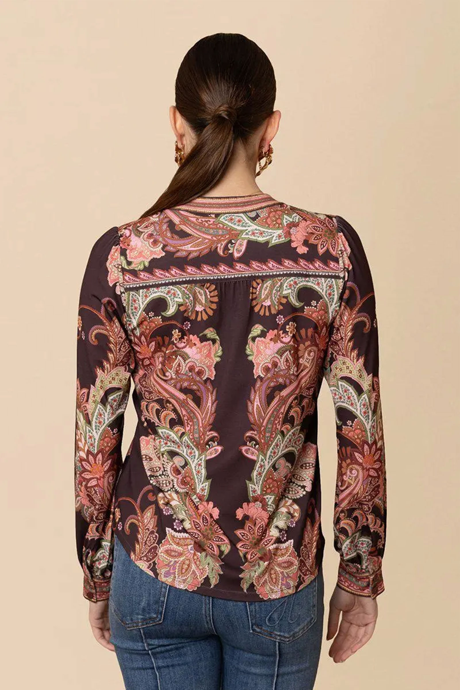 Xenia Blouse, Wine - Bilde 3