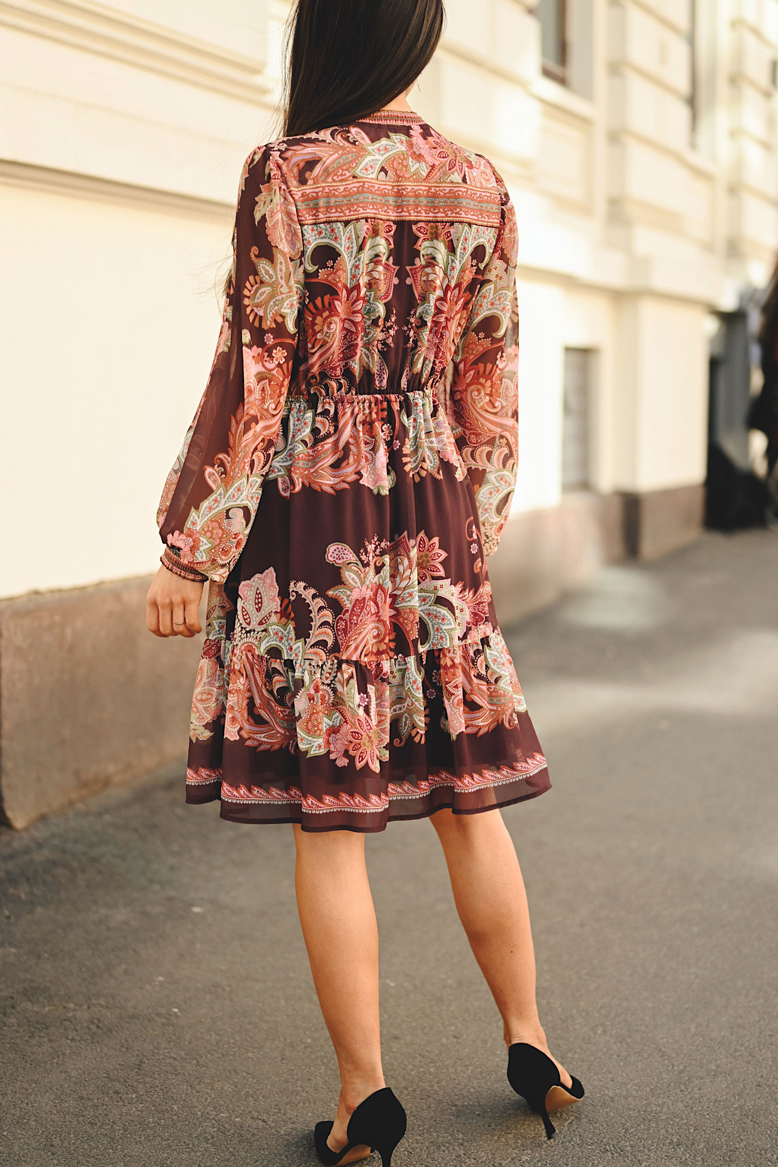 Isolde Dress, Wine - Bilde 3