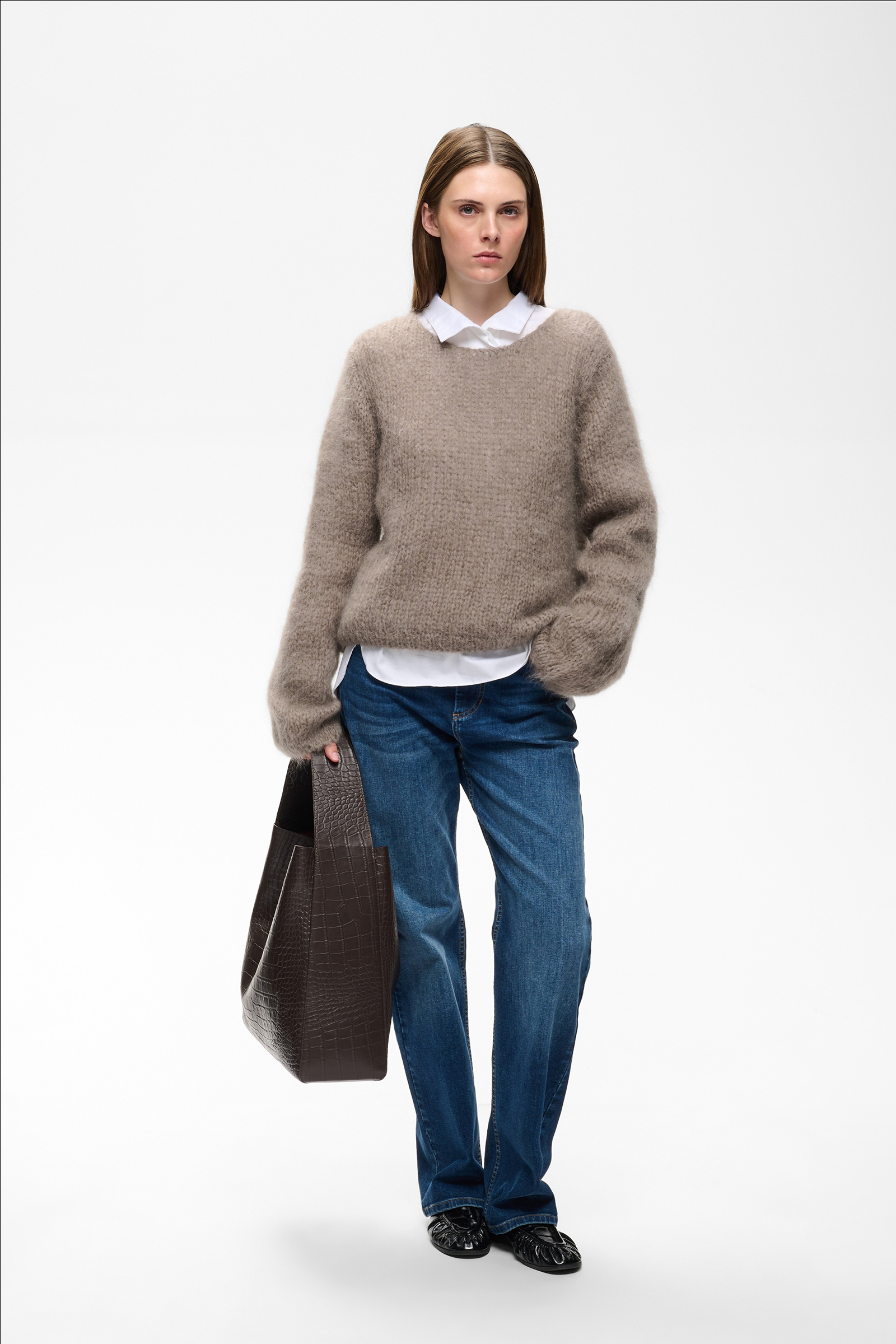 JetraIW Pullover, Cinder - Bilde 4
