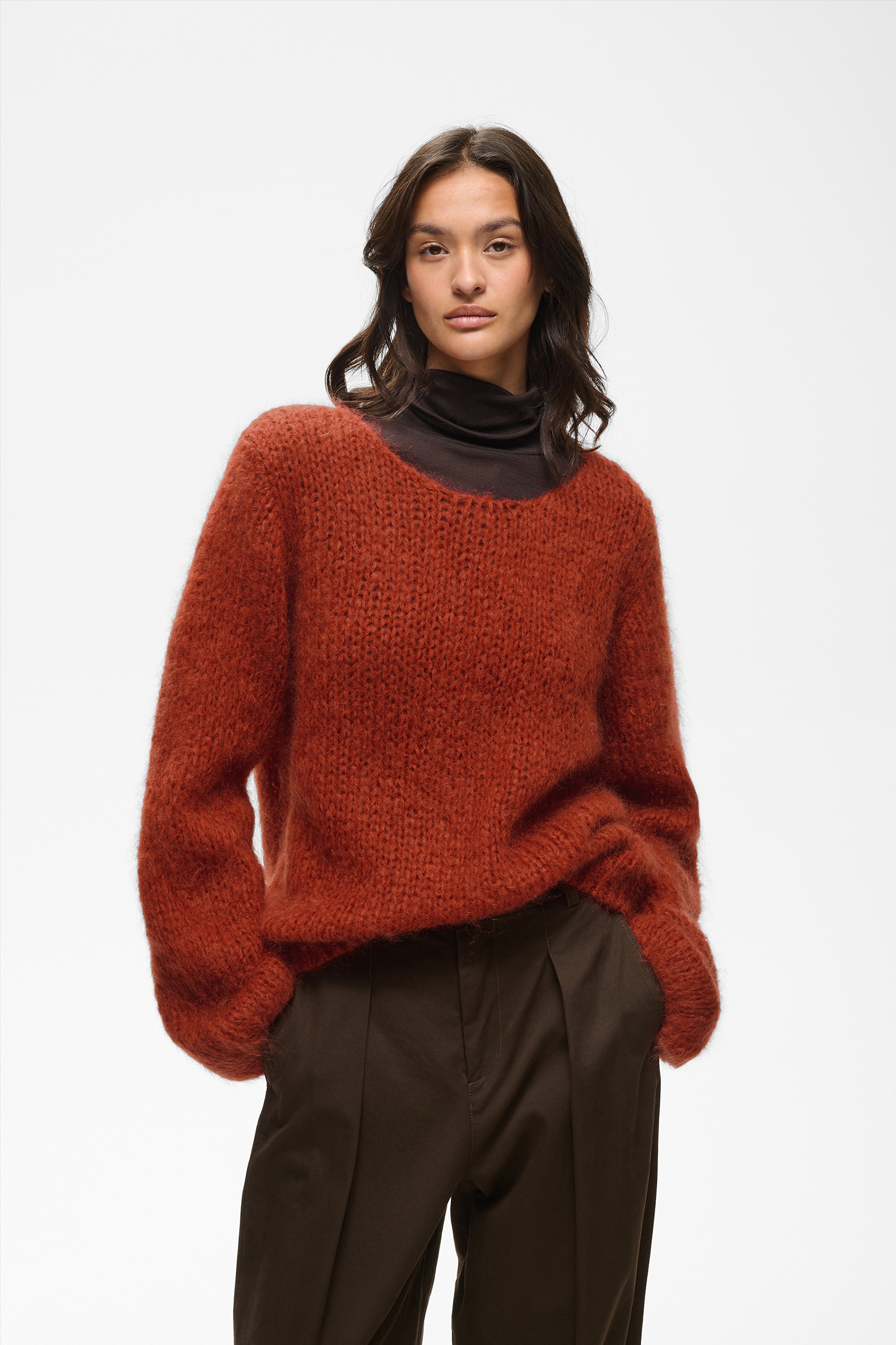 JetraIW Pullover, Red Ochre