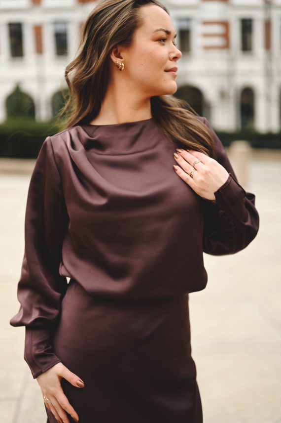 Kristine Blouse, Plum Perfect