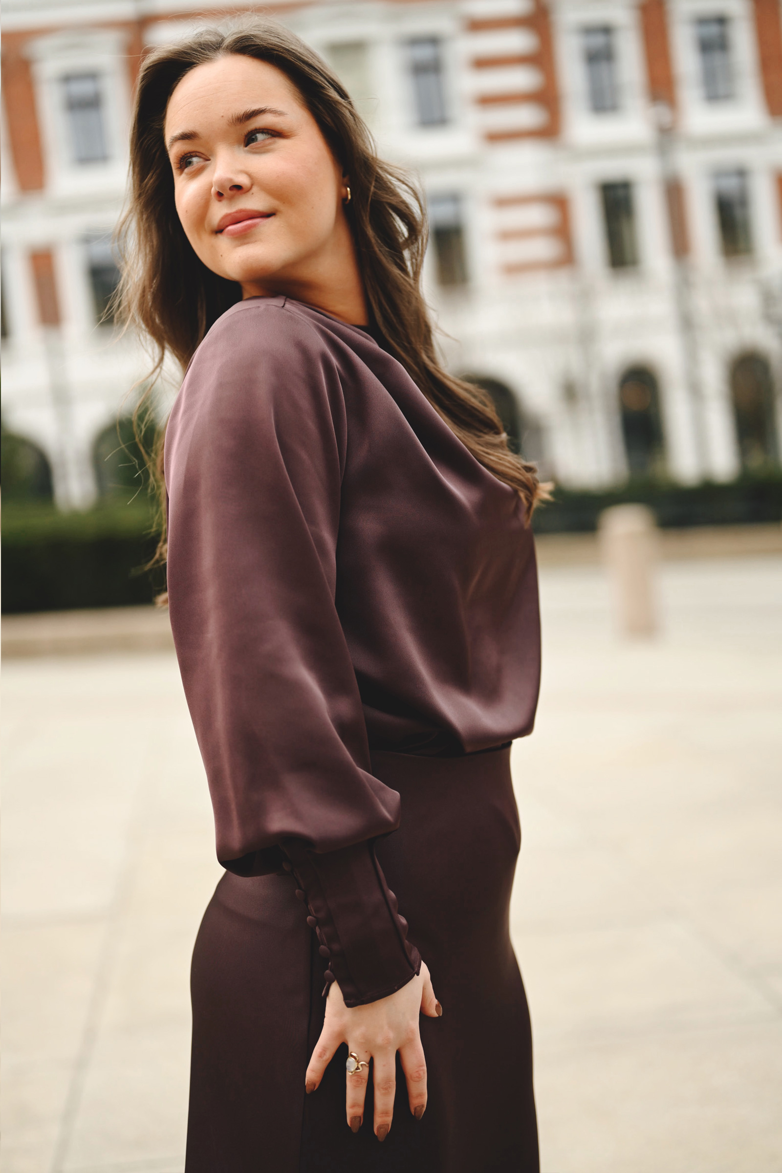 Kristine Blouse, Plum Perfect - Bilde 5