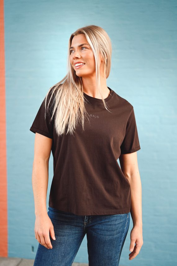 Linn Logo Tee, Black Coffee