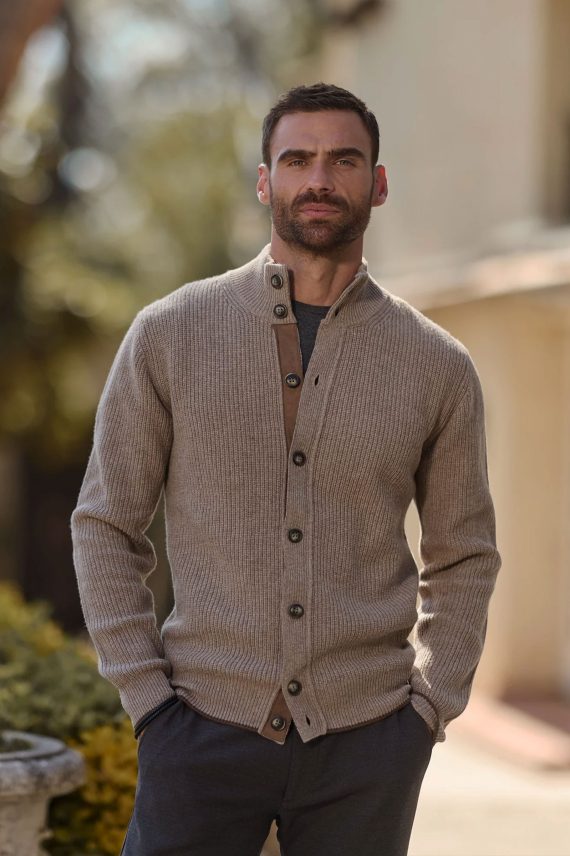 Luca Cardigan, Beige