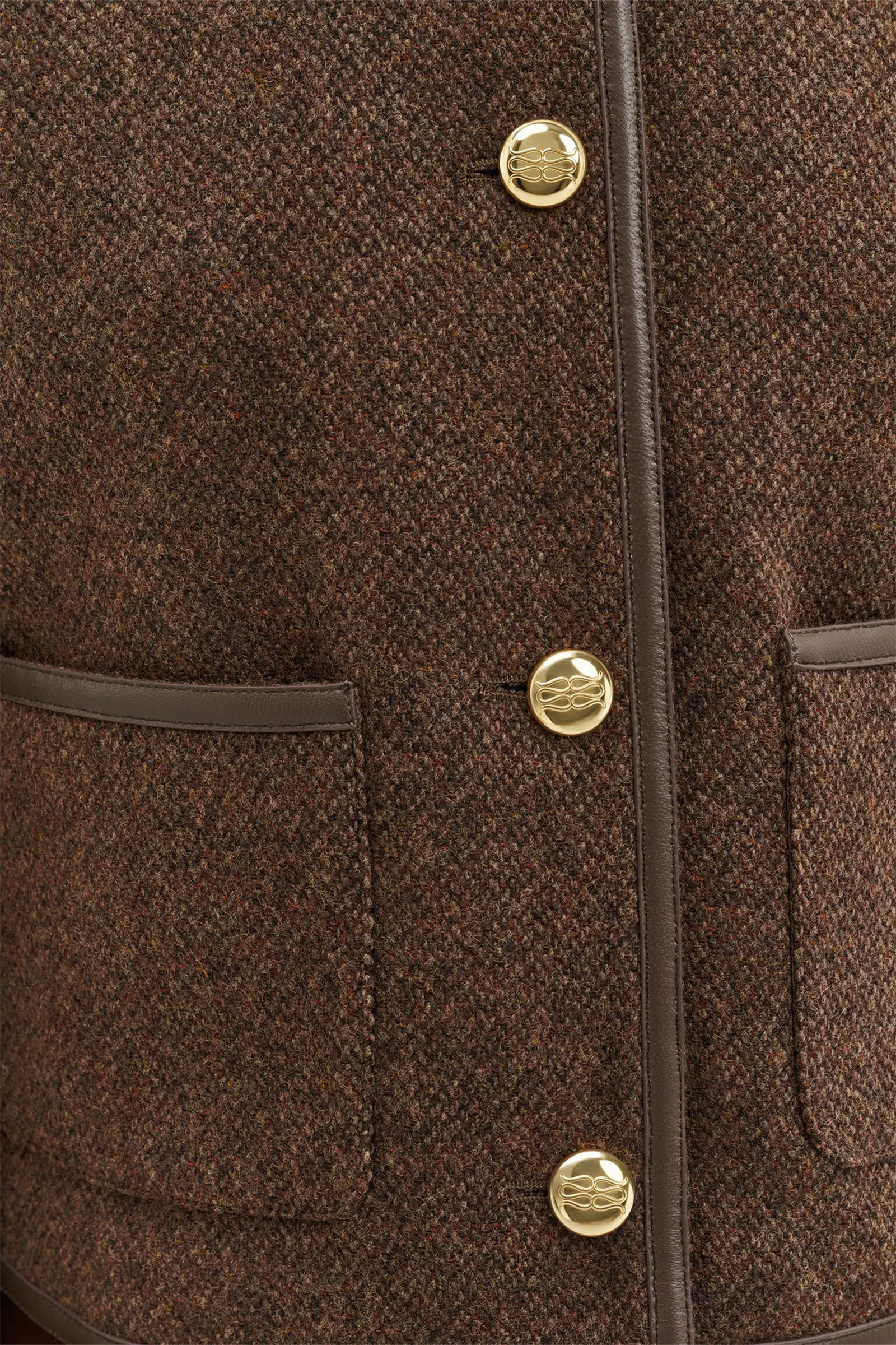 Ninette Wool Jacket, Dark Brown - Bilde 3