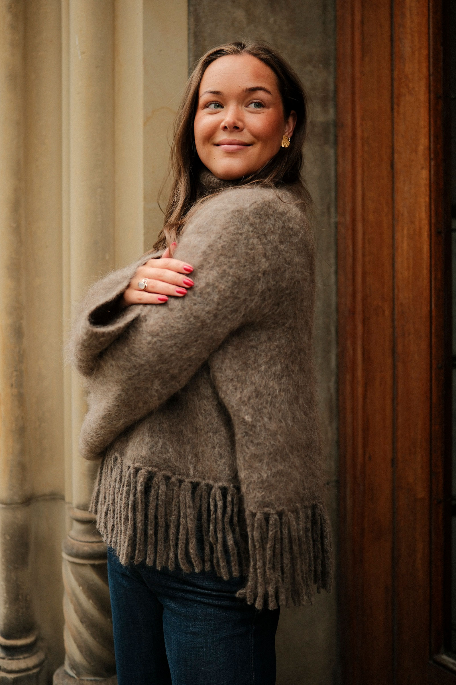 Milena Chunky Sweater, Brown - Bilde 6