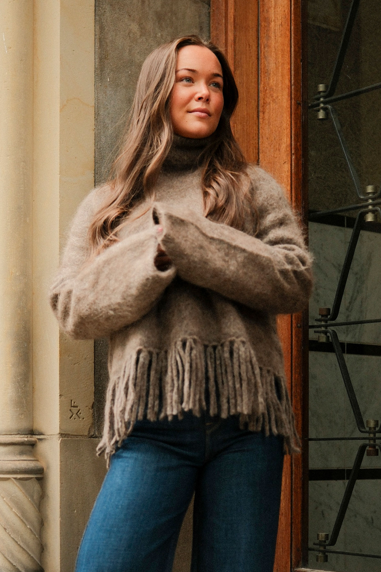 Milena Chunky Sweater, Brown - Bilde 2