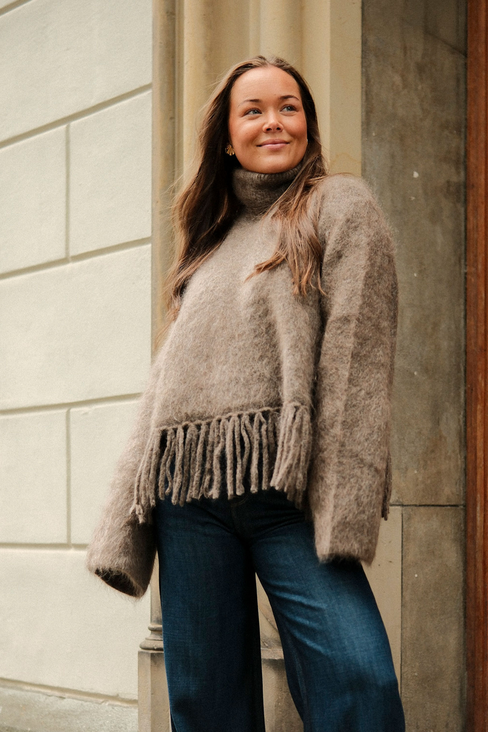 Milena Chunky Sweater, Brown - Bilde 5