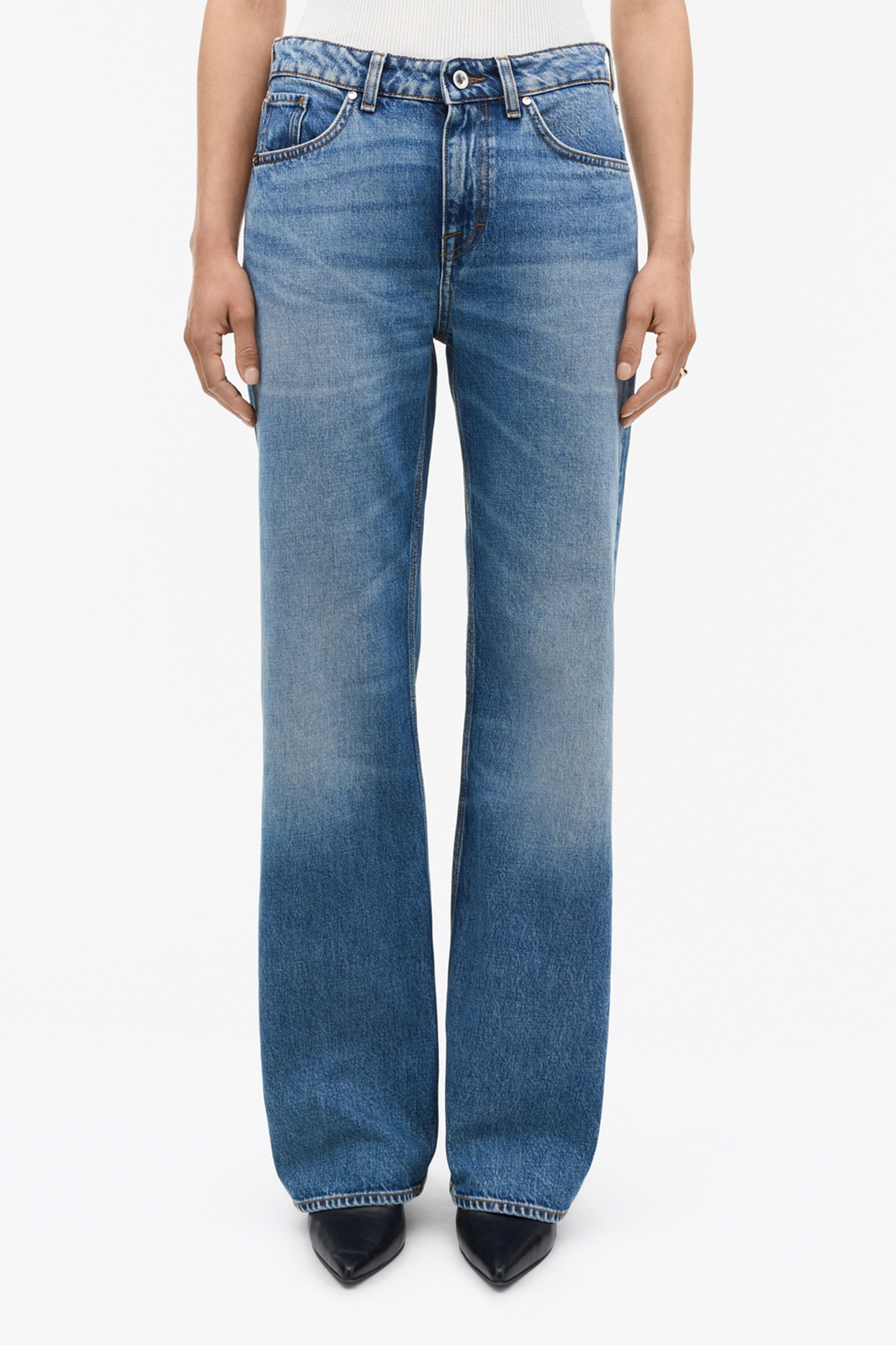 Milis Botanic Mid-Rise Jeans, Blue - Bilde 5