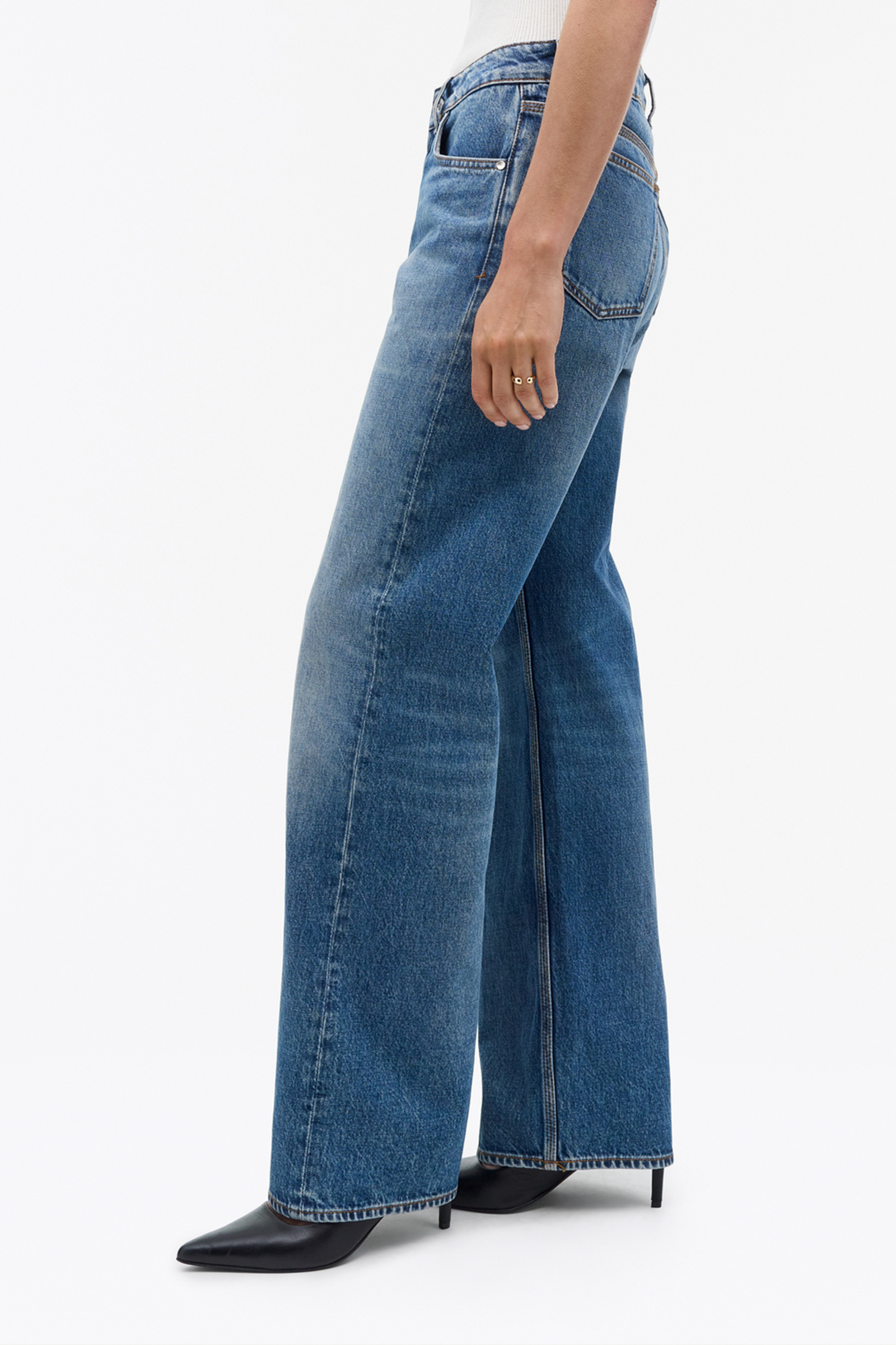 Milis Botanic Mid-Rise Jeans, Blue - Bilde 6