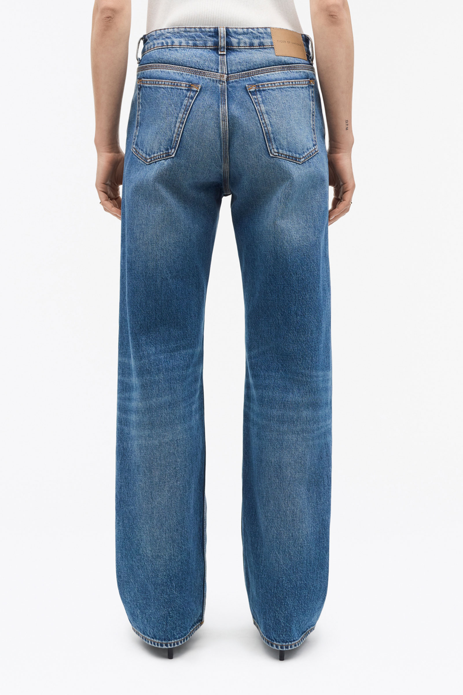 Milis Botanic Mid-Rise Jeans, Blue - Bilde 8