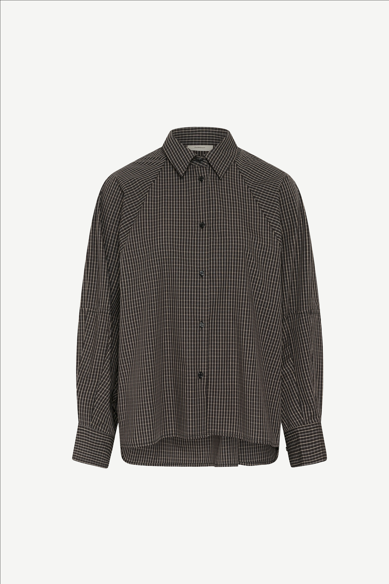 MillesIW Loose Shirt, Black Graphic Check - Bilde 8