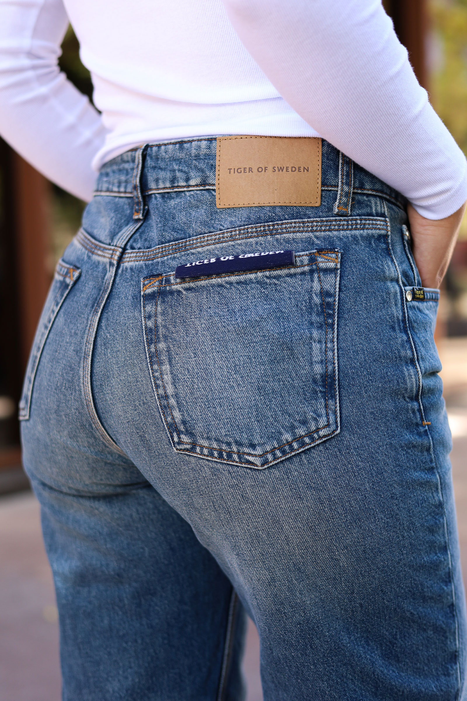 Milis Botanic Mid-Rise Jeans, Blue - Bilde 4