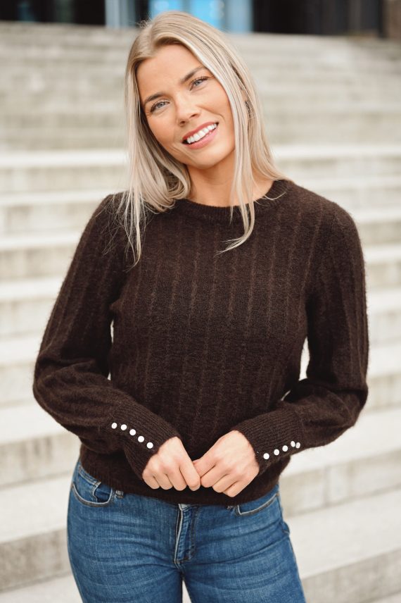 Mira Amalie Pullover, Black Coffee