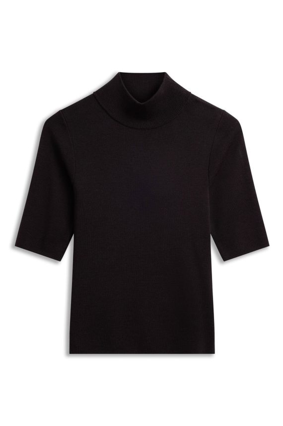 Nelly Merino Tee, Dark Brown