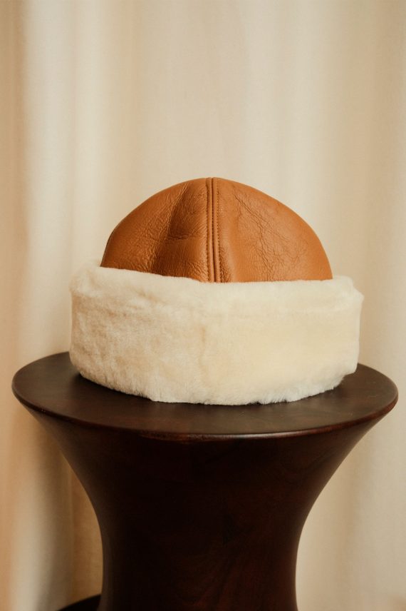 Ina Leather Shearling Harka, Camel