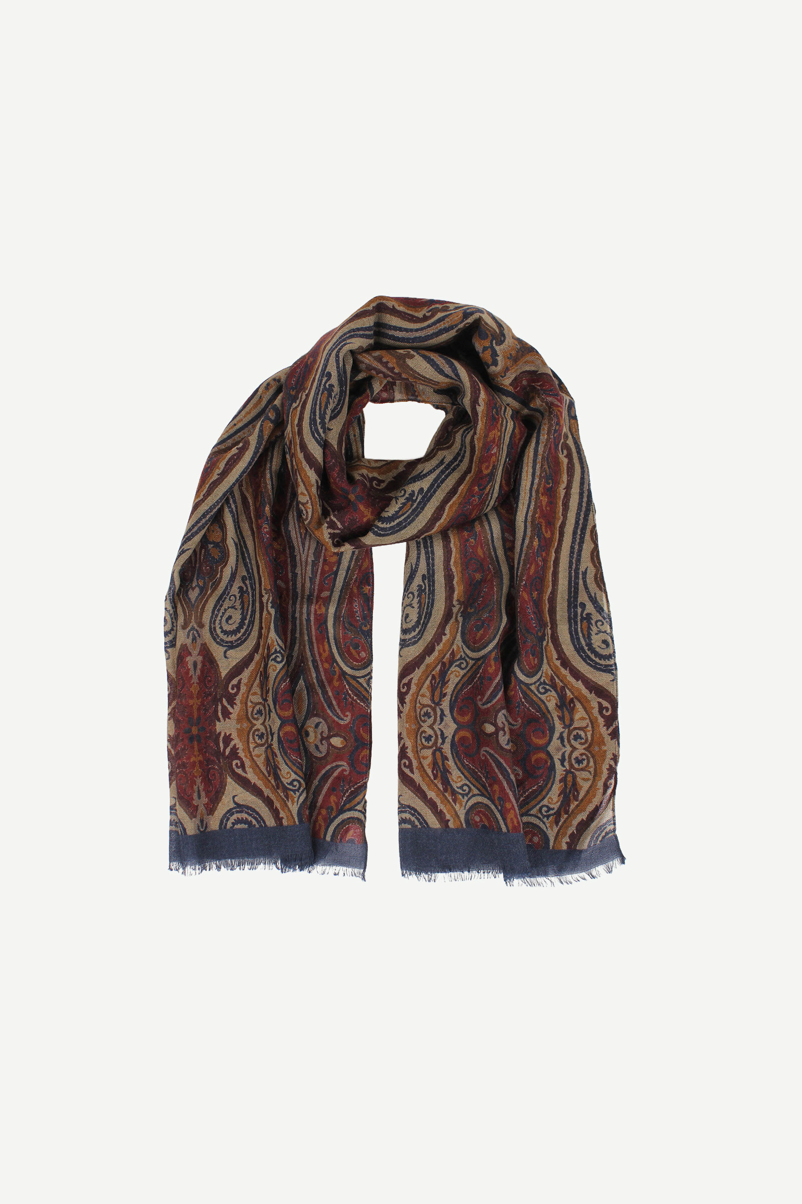 Melwin Wool Scarf, Beige