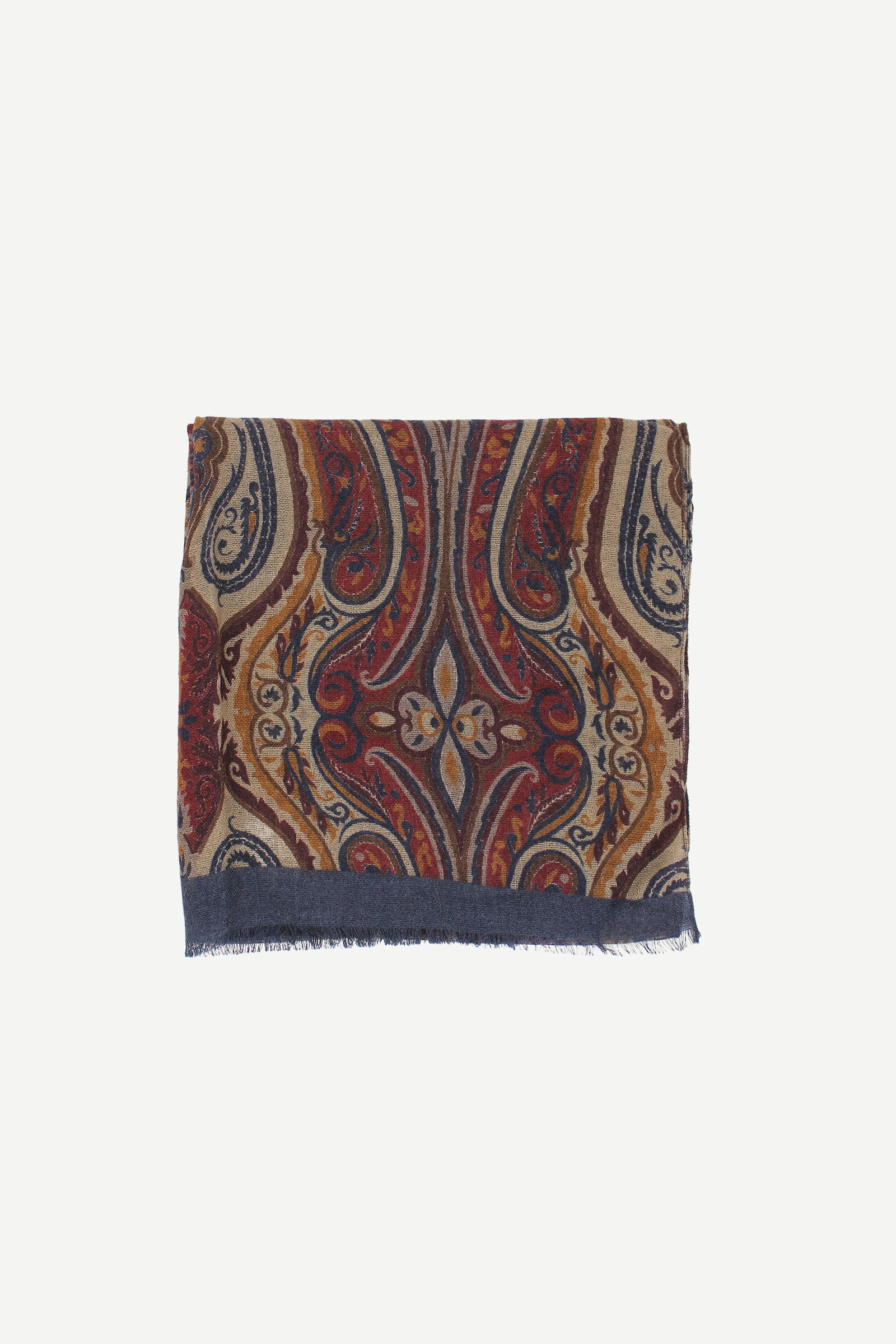 Melwin Wool Scarf, Beige - Bilde 2