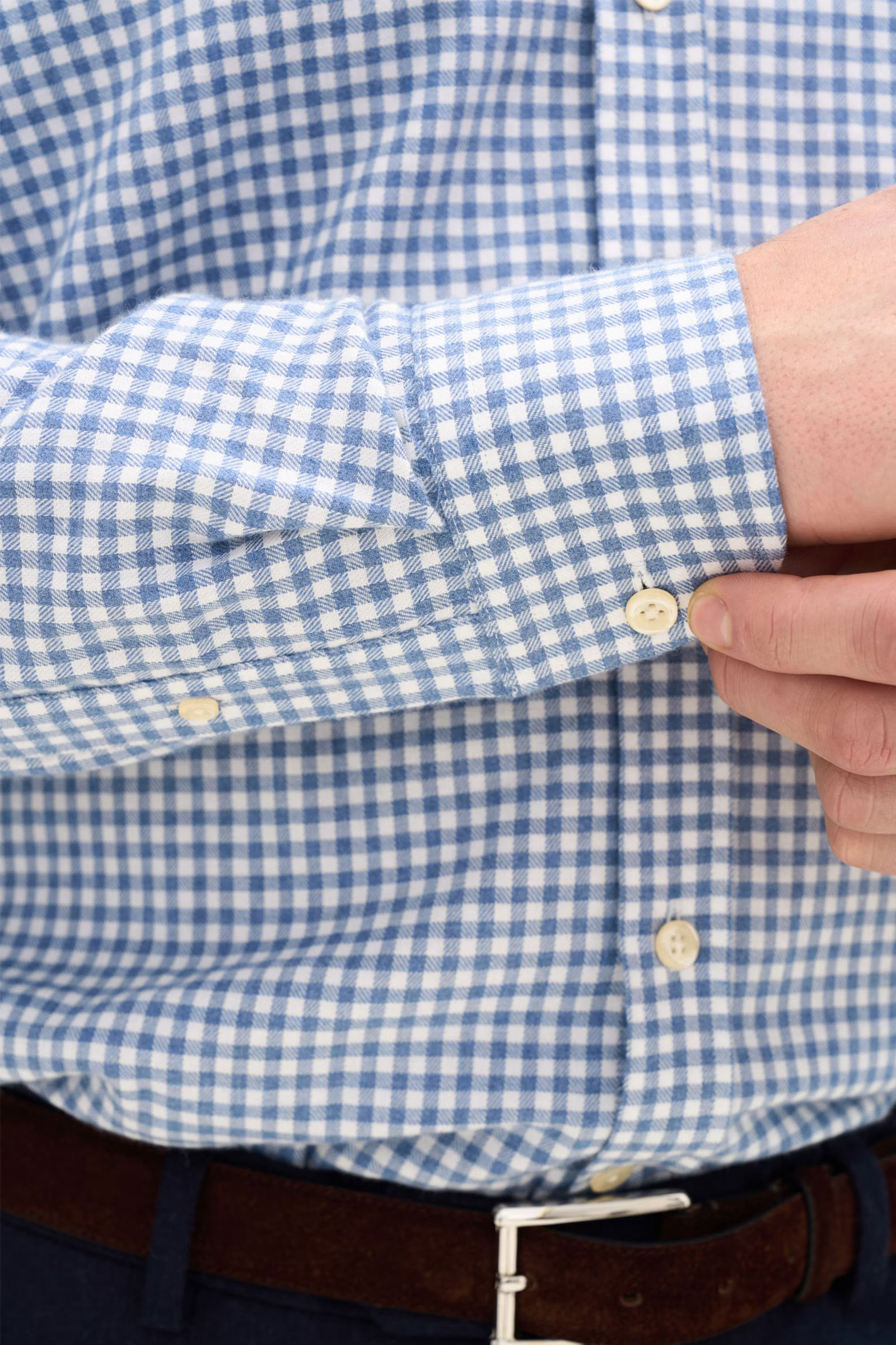 Regular Fit Button Down Royal, Blå - Bilde 5