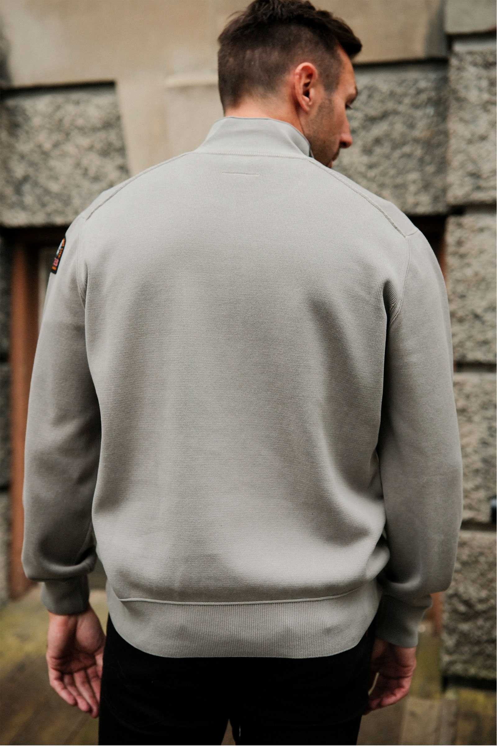 Basic Scoe Half-Zip Cardigan, Grå - Bilde 5