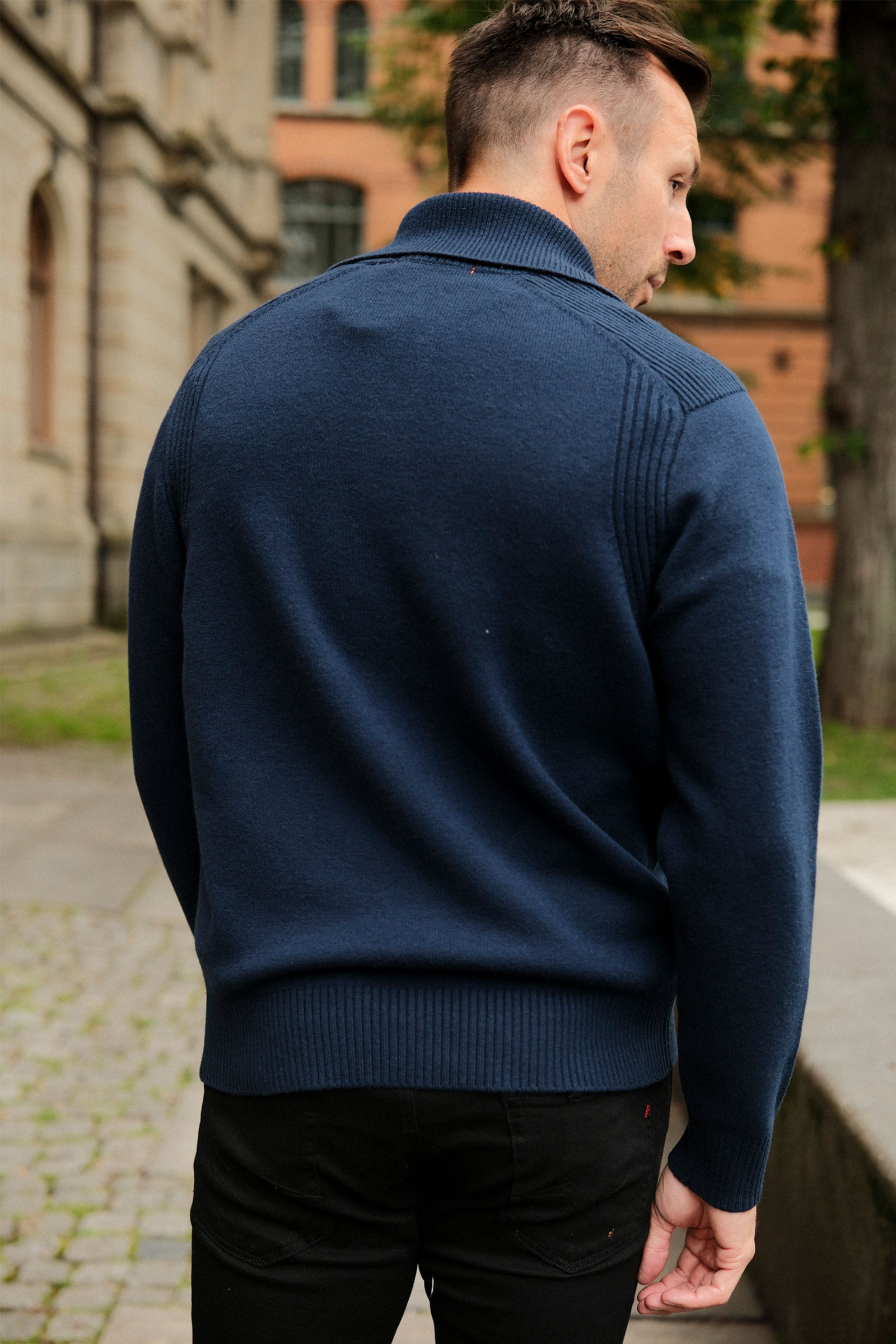 Caldonazzo Half-Zip, Mørk Blå - Bilde 7