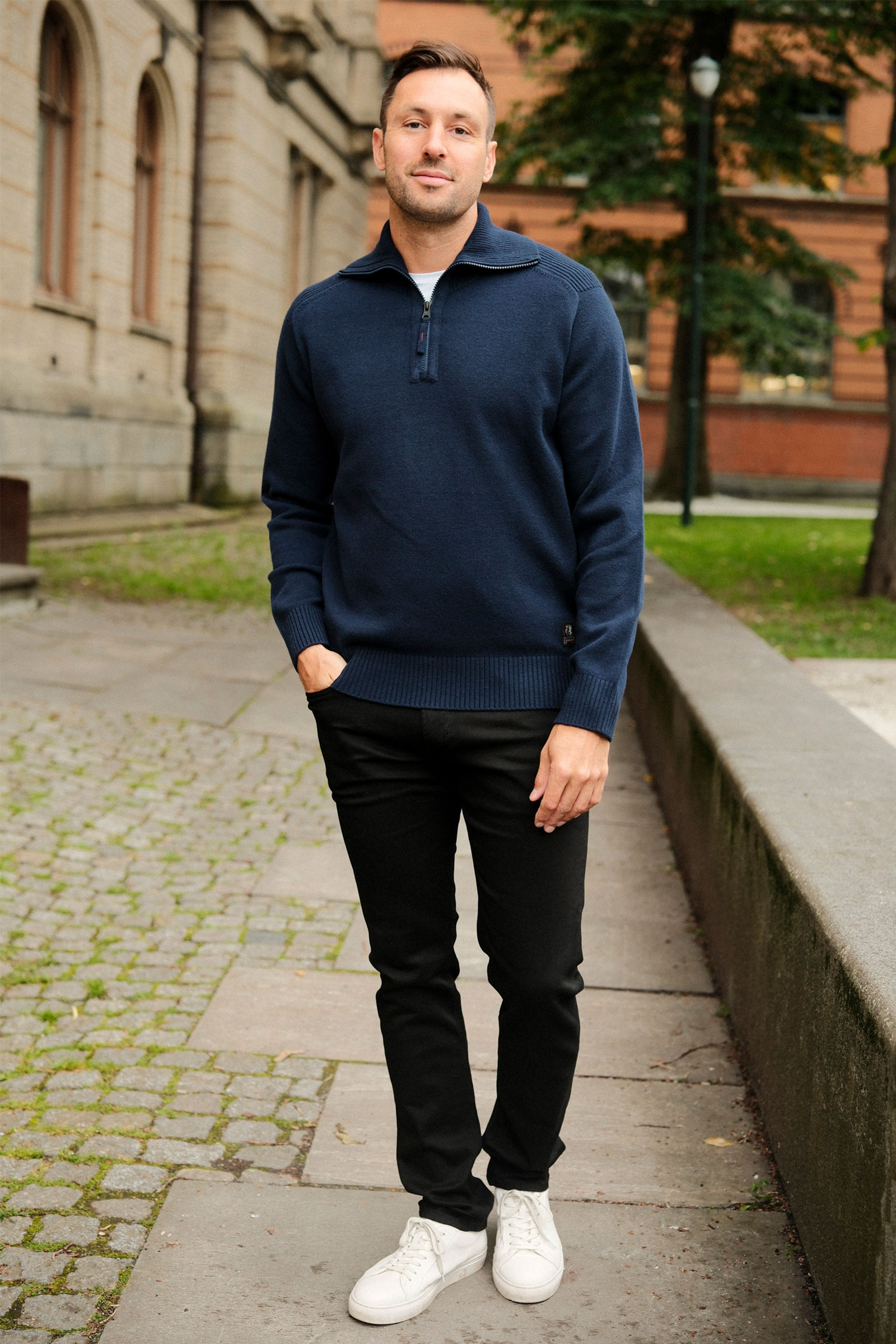 Caldonazzo Half-Zip, Mørk Blå - Bilde 2
