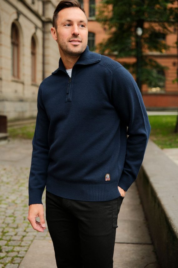 Caldonazzo Half-Zip, Mørk Blå