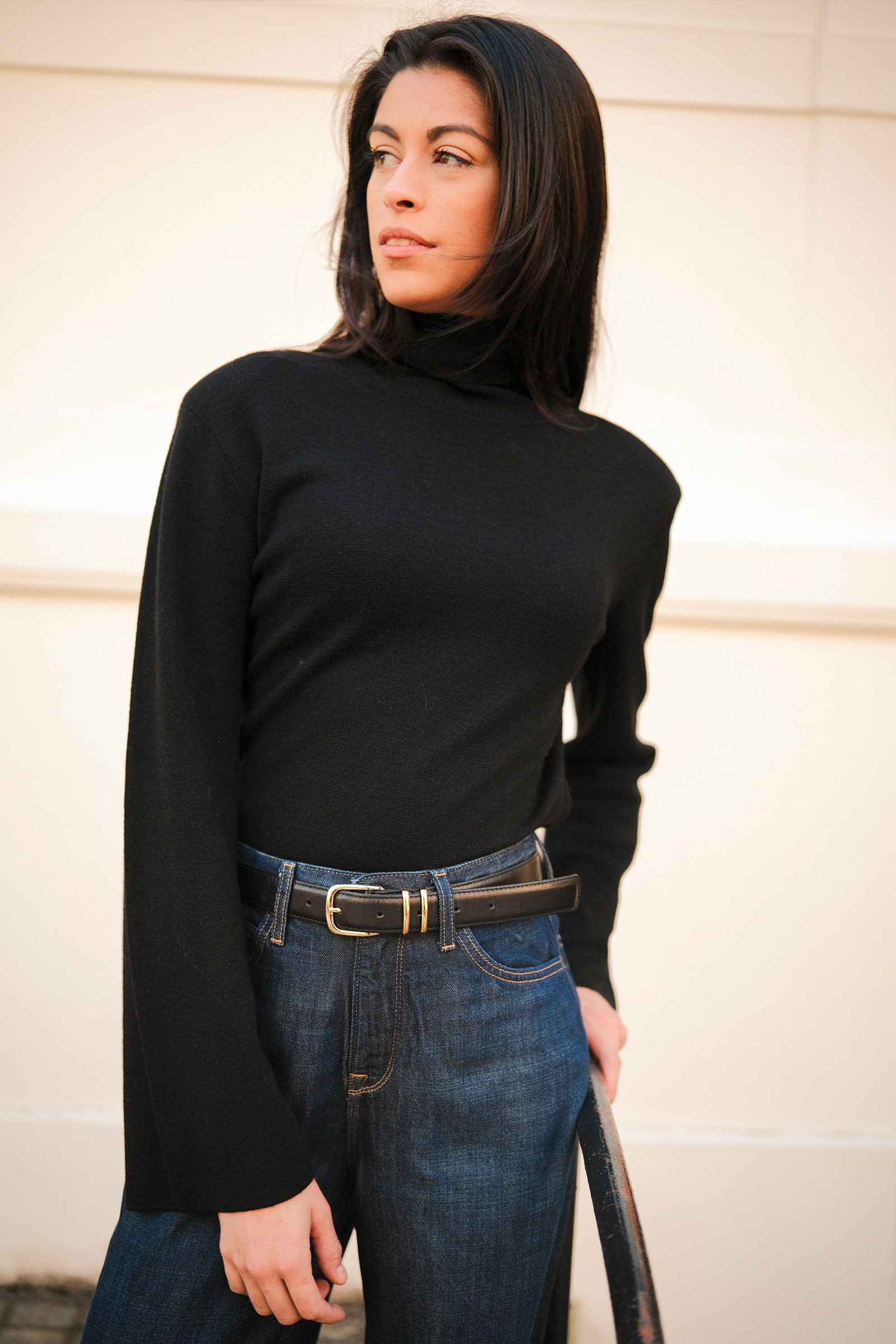 Poneh Merino Sweater, Black - Bilde 2