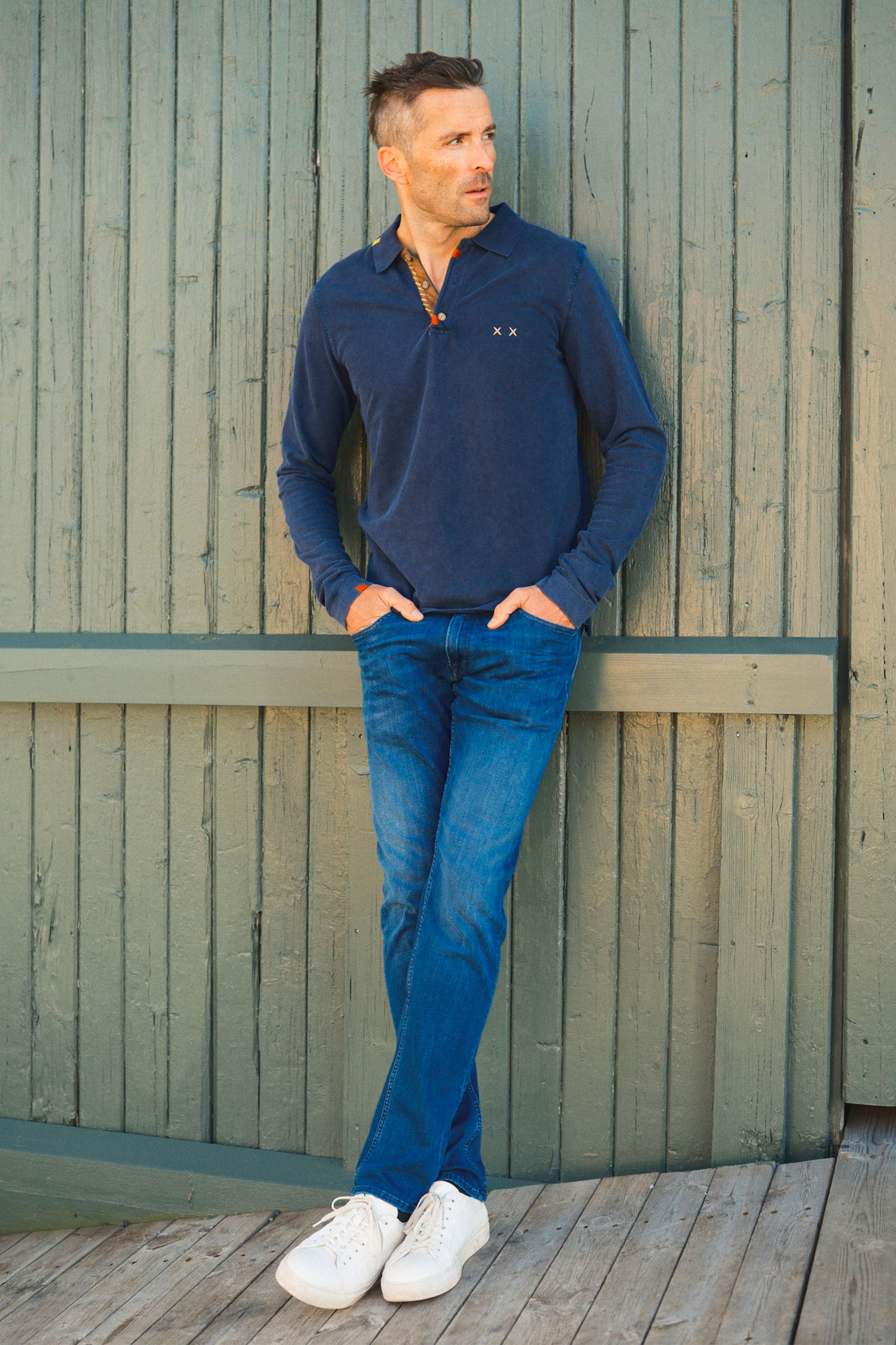 Prepster Polo LS, Navy - Bilde 2