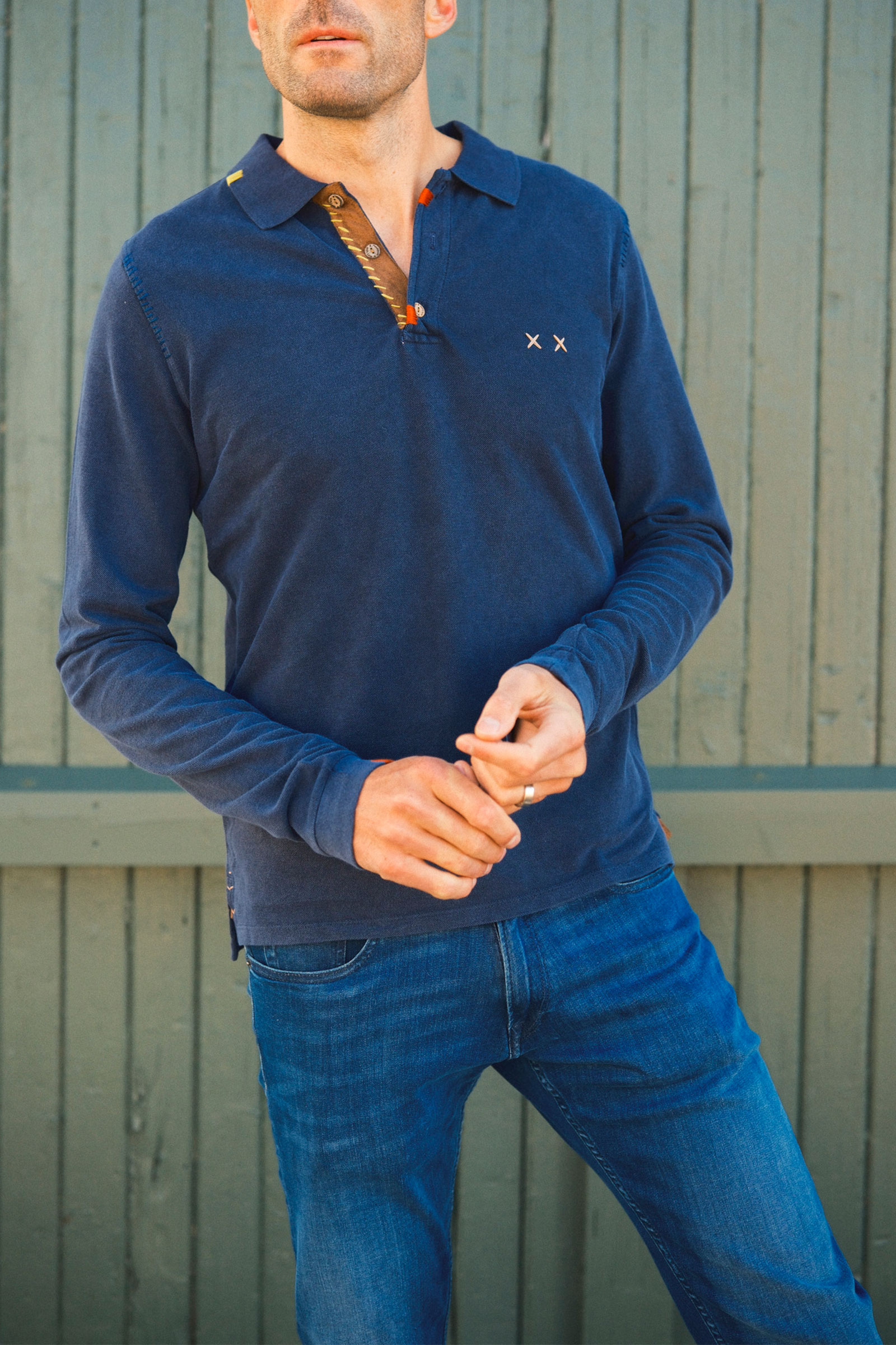 Prepster Polo LS, Navy - Bilde 4