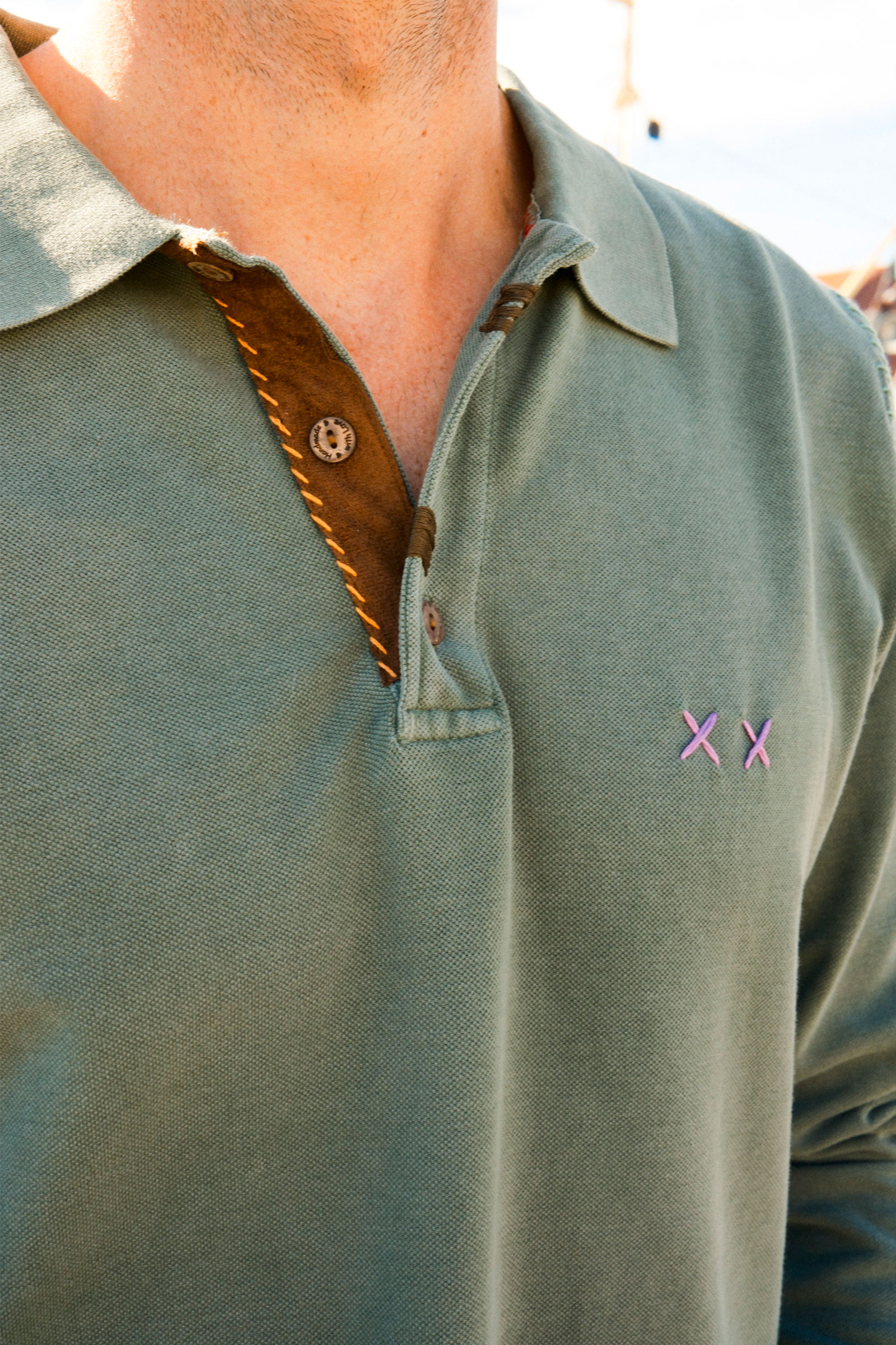 Prepster Polo LS, Sage Green - Bilde 8